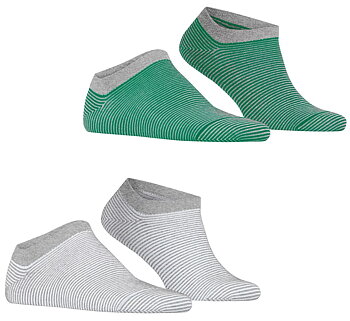 2-Pack Esprit Allover Stripe Men Sneaker Socks