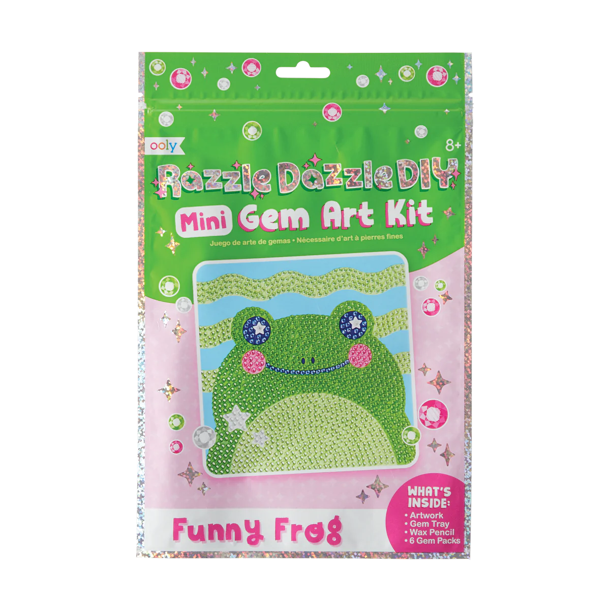 Mini Gem Art Kit – Funny Frog (Diamond Painting för barn) - 2