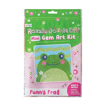 Mini Gem Art Kit – Funny Frog (Diamond Painting för barn)