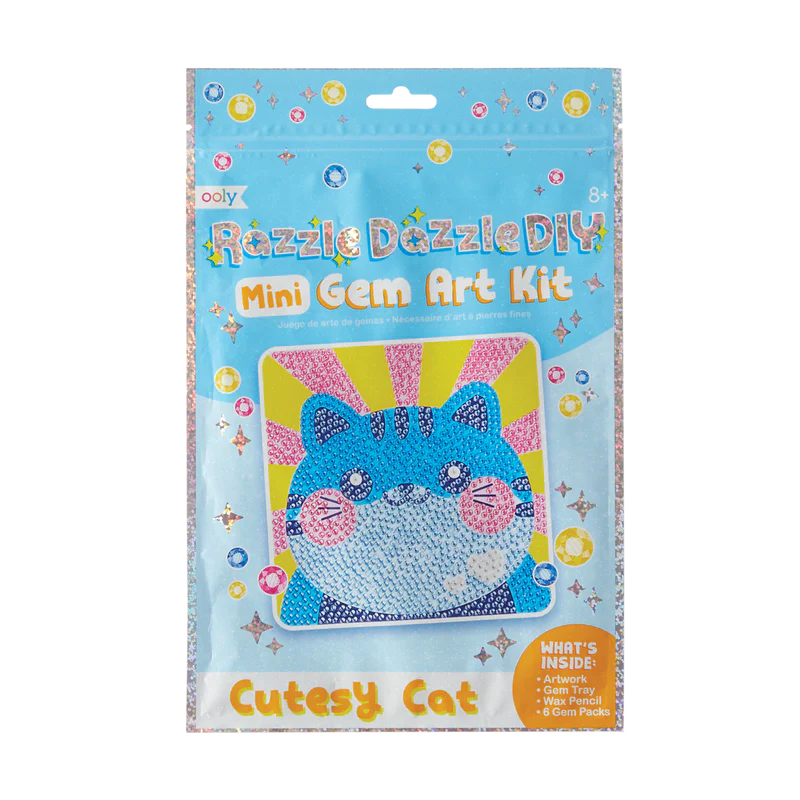 Mini Gem Art Kit – Söt Katt (Diamond Painting för barn) - 2