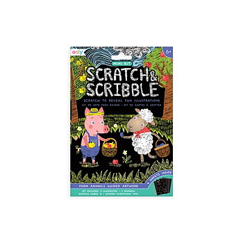 Mini Scratch & Scribble kort – Bondgård