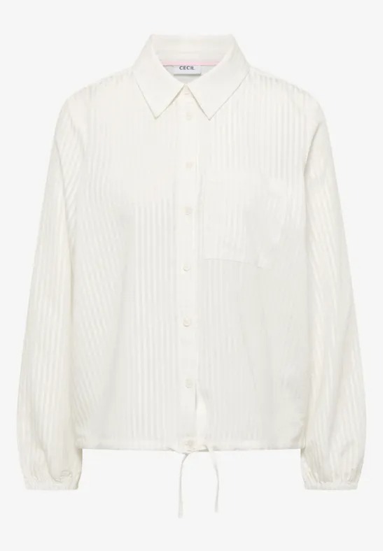 Stripe Blouse Blouson - Vanilla White - Cecil - 6