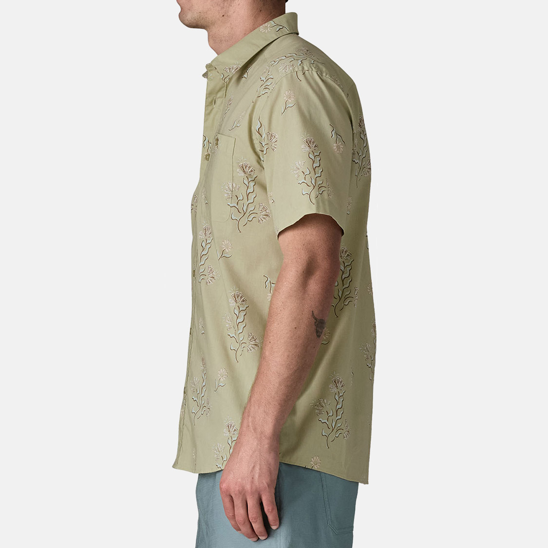 Patagonia - Go-To Shirt Ocean Blooms Weathered Stone - 4
