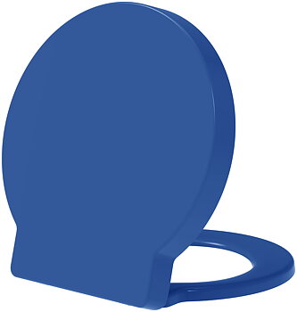Round toilet seat (Blue)