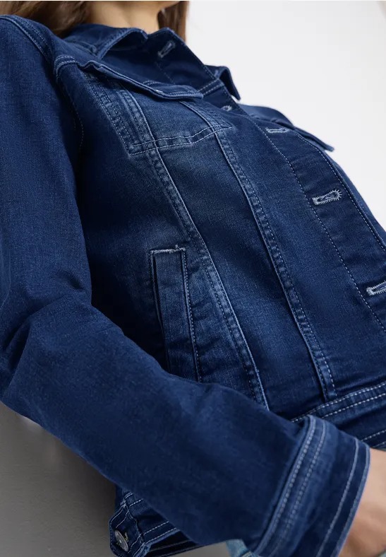 NOS Denim Jacket - Mid Blue Wash - Cecil - 7
