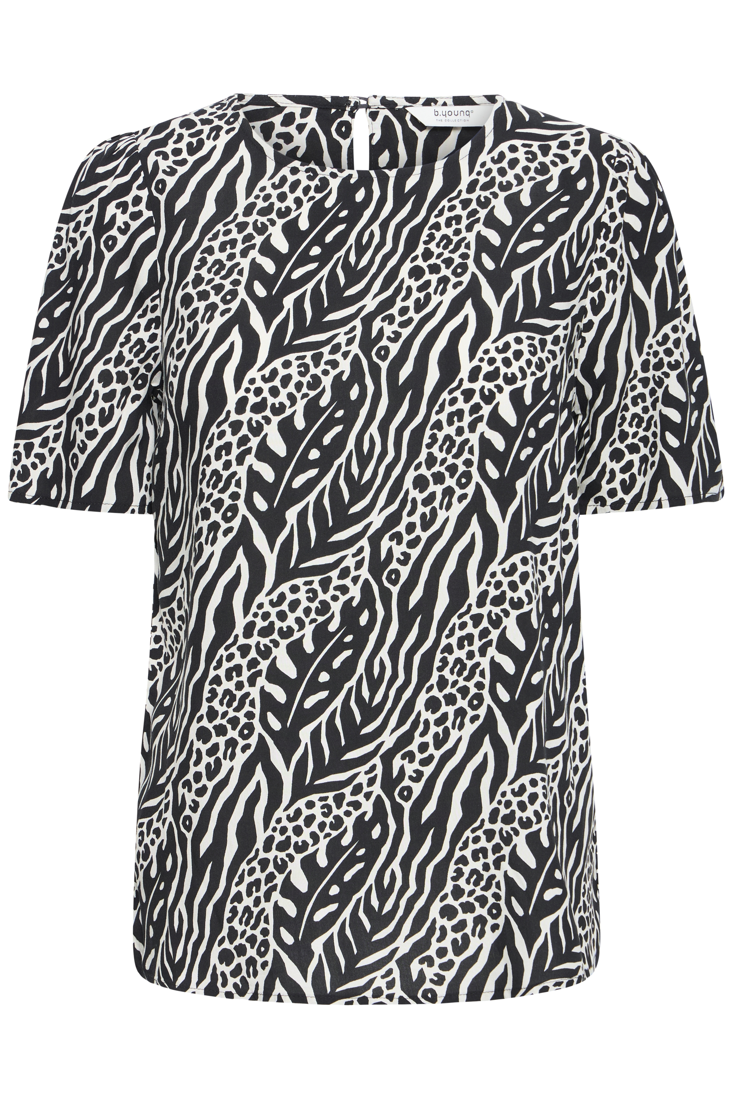 BYMMJOELLA ONECK BLOUSE  2 NATURE VIBES METEORITE