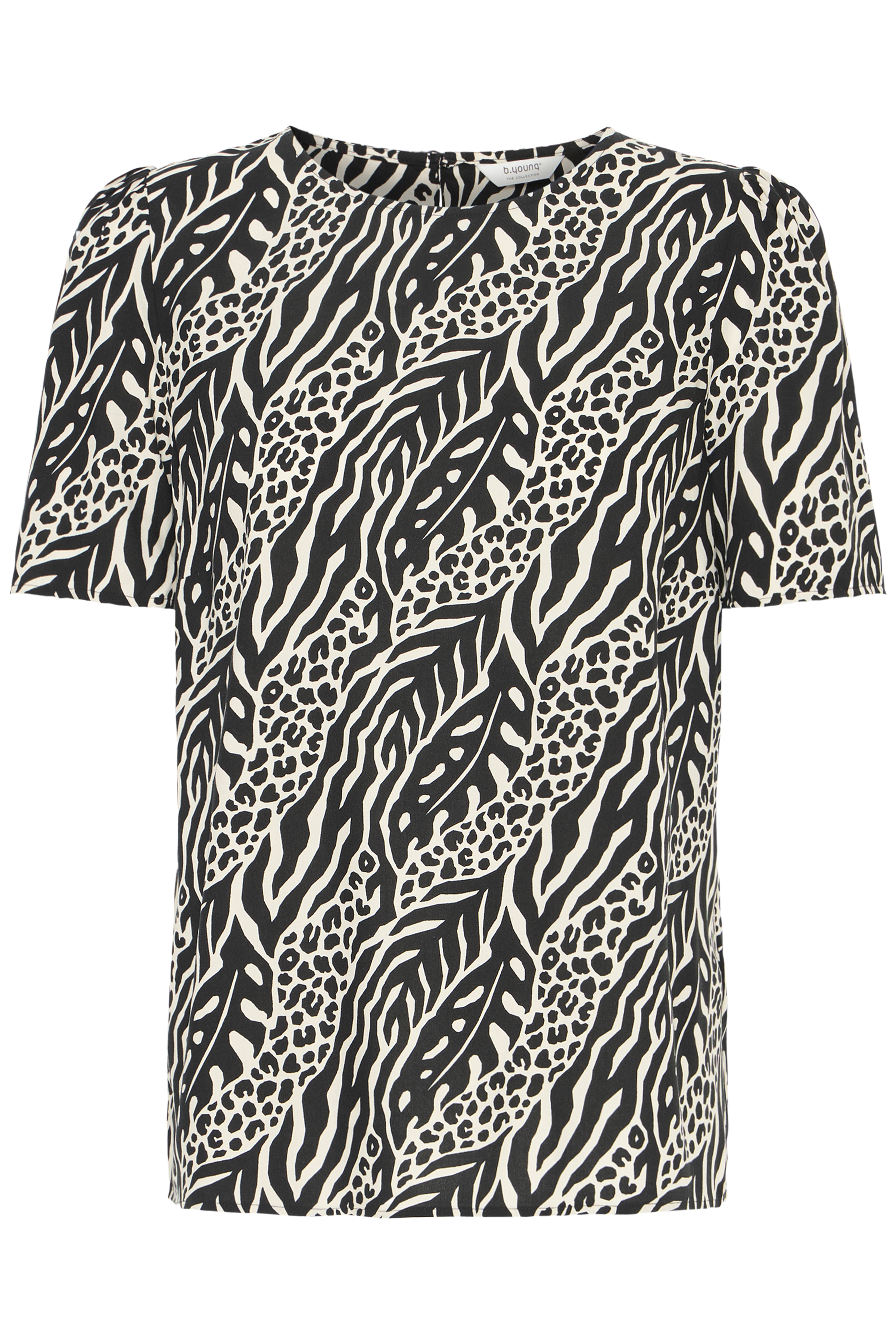 BYMMJOELLA ONECK BLOUSE  2 NATURE VIBES METEORITE - 4