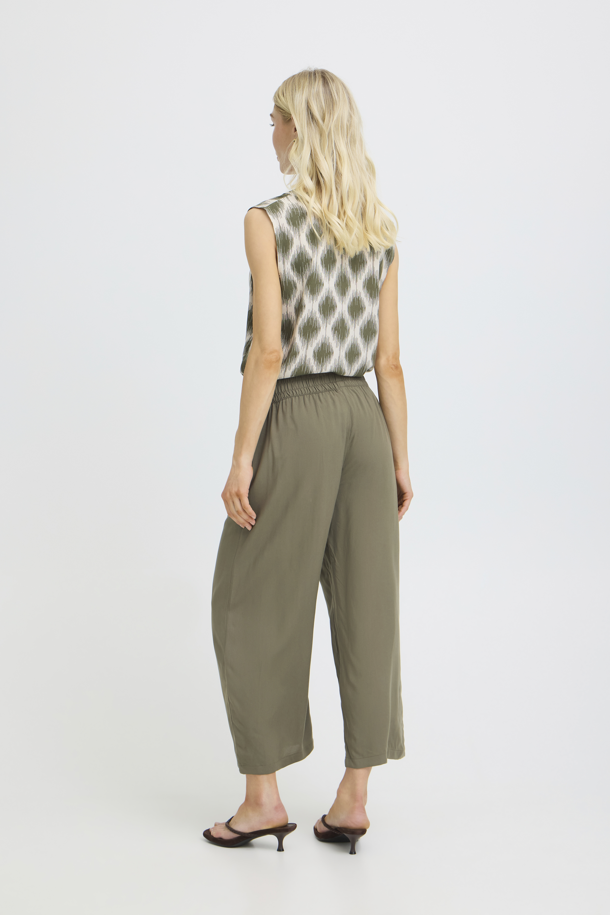 BYMMJOELLA CROP PANTS 2 - Kalamata - 8