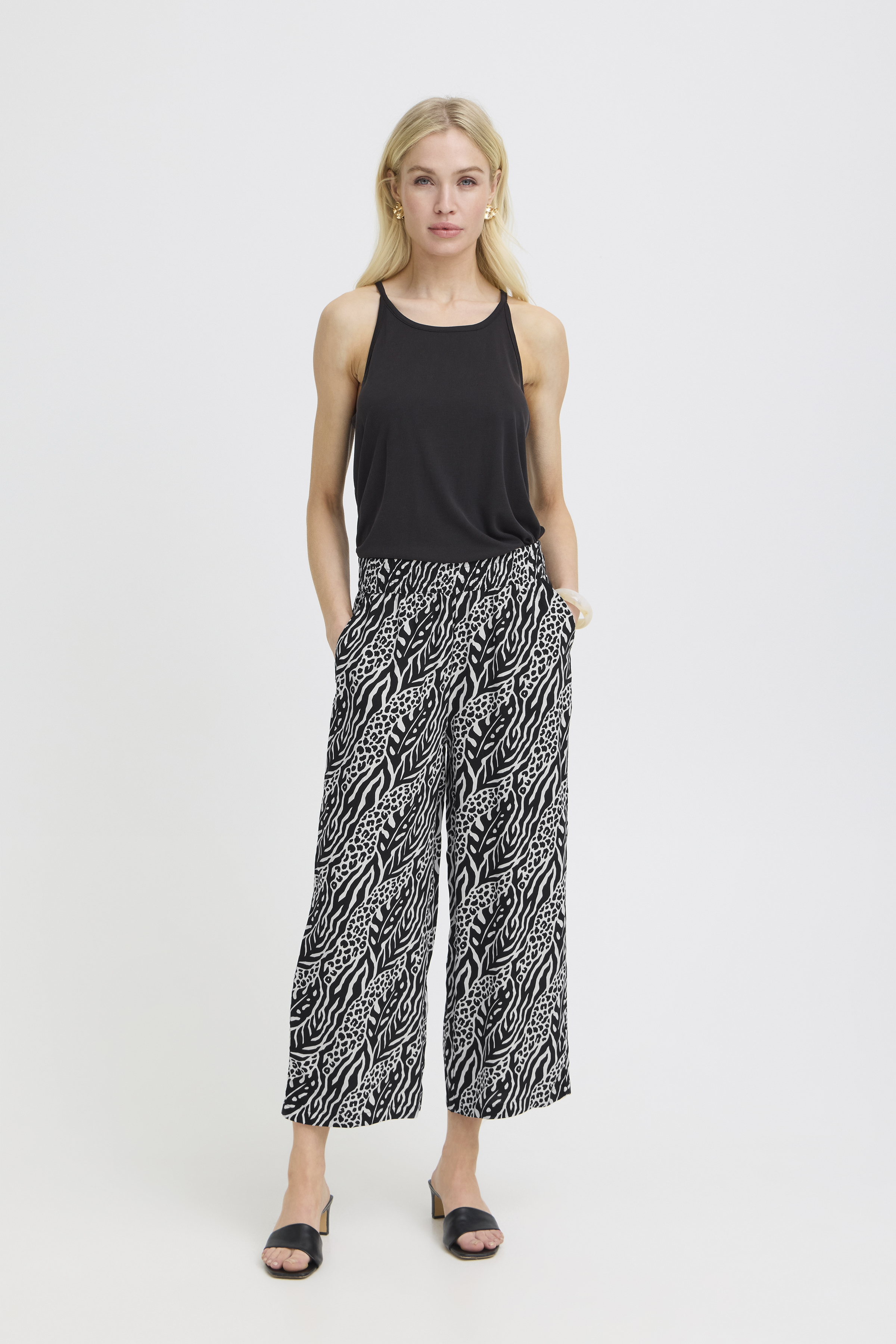 BYMMJOELLA CROP PANTS 2 - NATURE VIBES METEORITE - 5