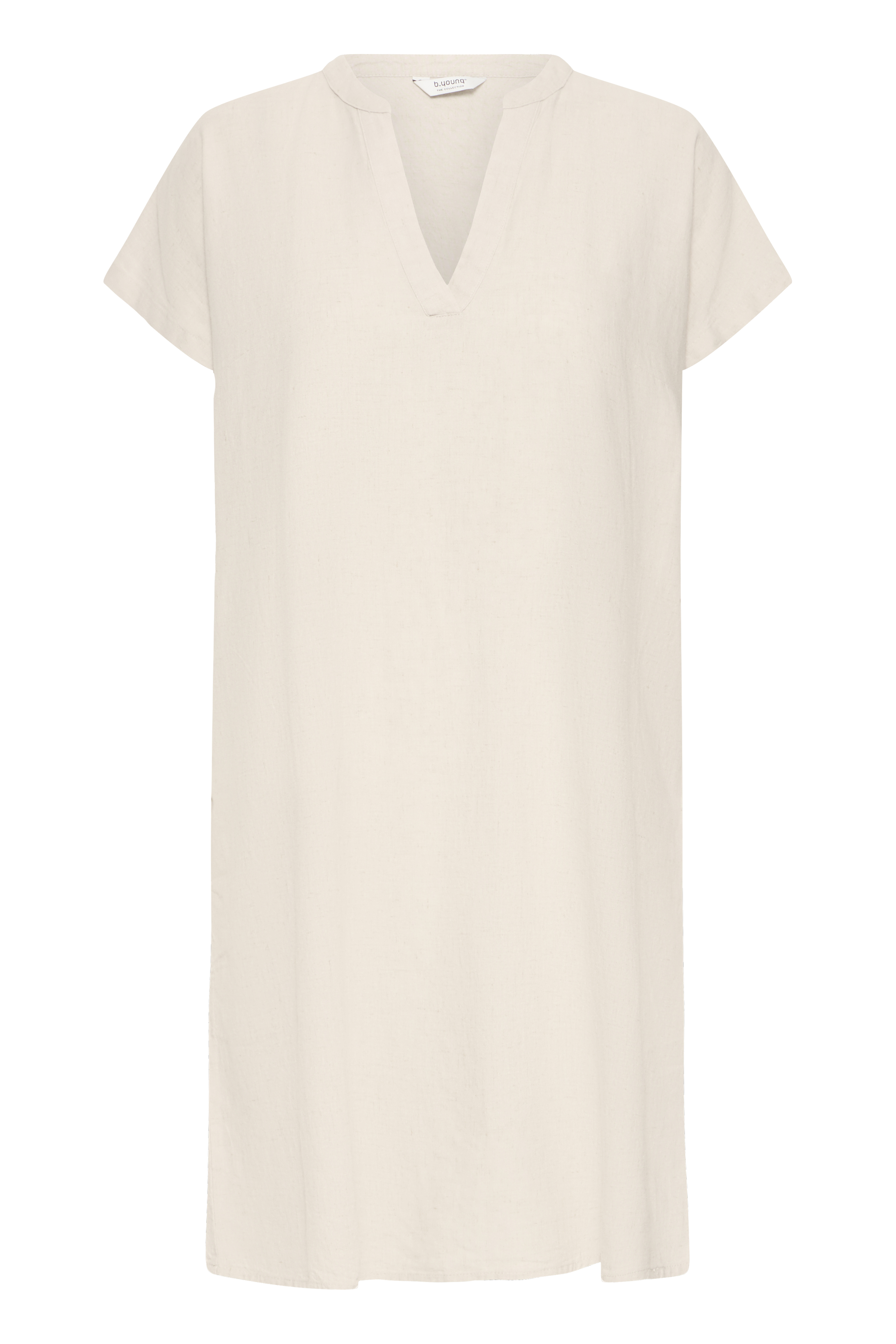 BYFALAKKA V NECK DRESS Rainy Day Melange