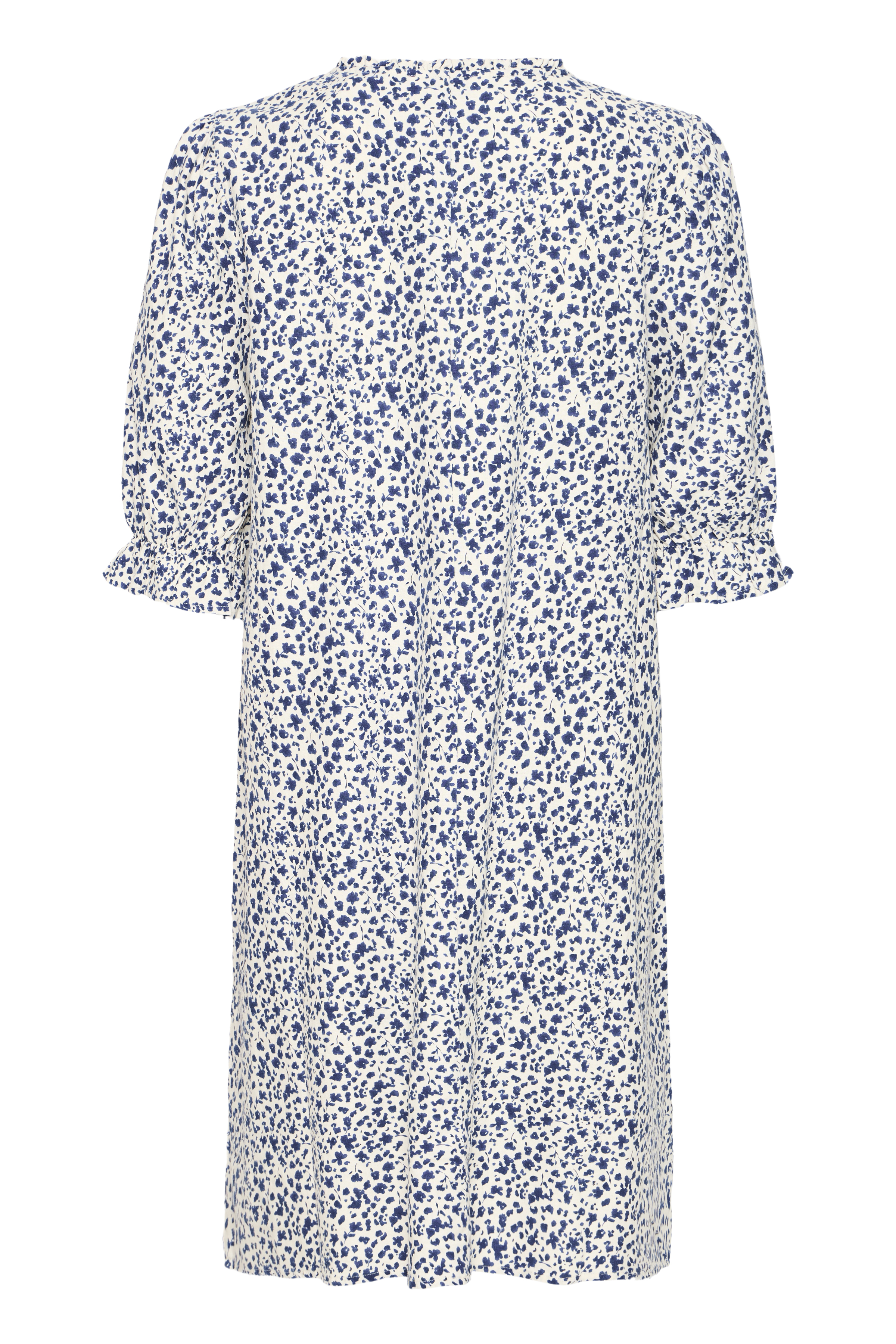 BYFALAKKA WIDE DRESS MEDIEVAL BLUE FLOWER - 2