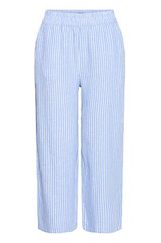 BYFALAKKA CROP PANTS DELLA ROBBIA BLUE STRIPE