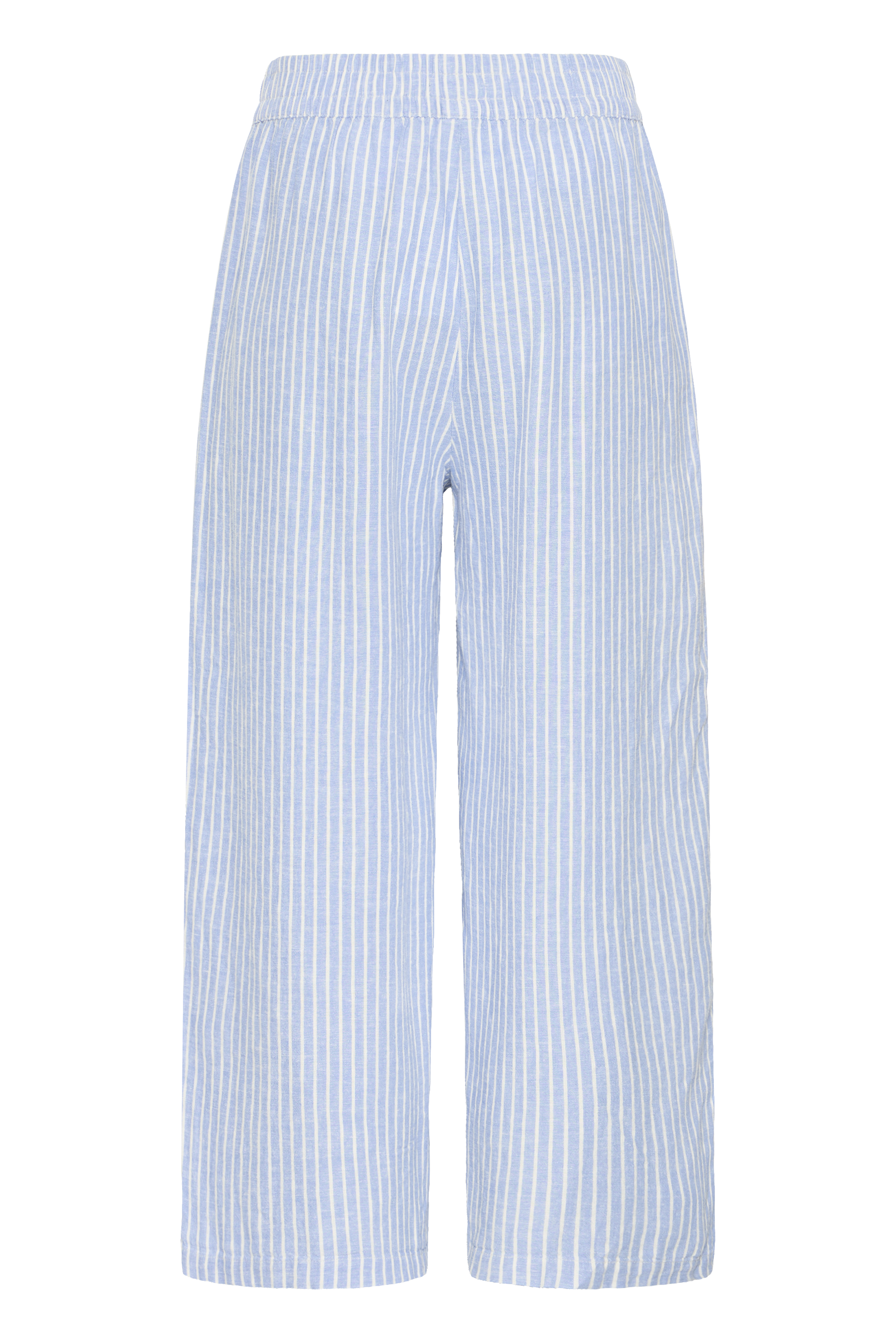 BYFALAKKA CROP PANTS DELLA ROBBIA BLUE STRIPE - 4