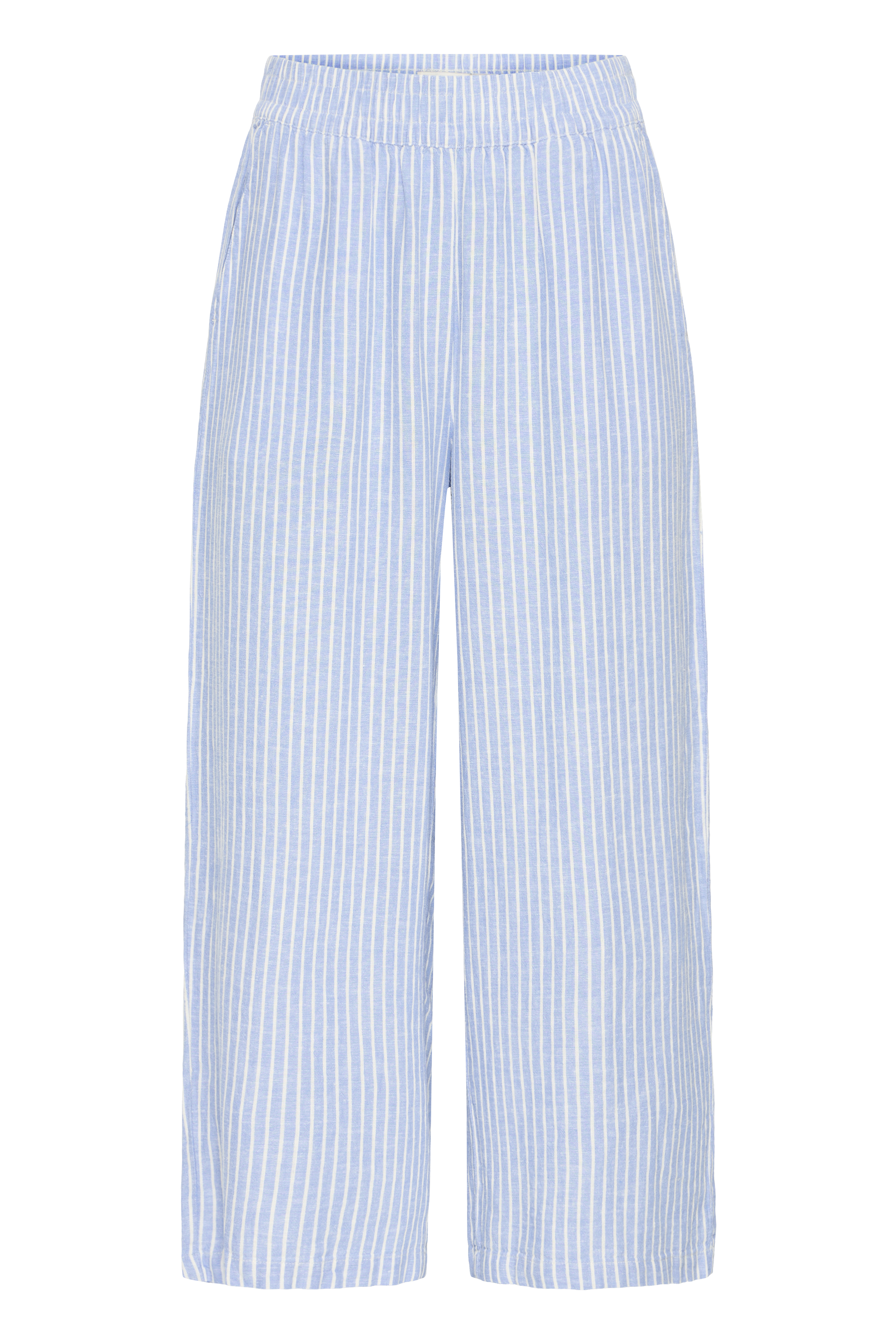 BYFALAKKA CROP PANTS DELLA ROBBIA BLUE STRIPE - 3