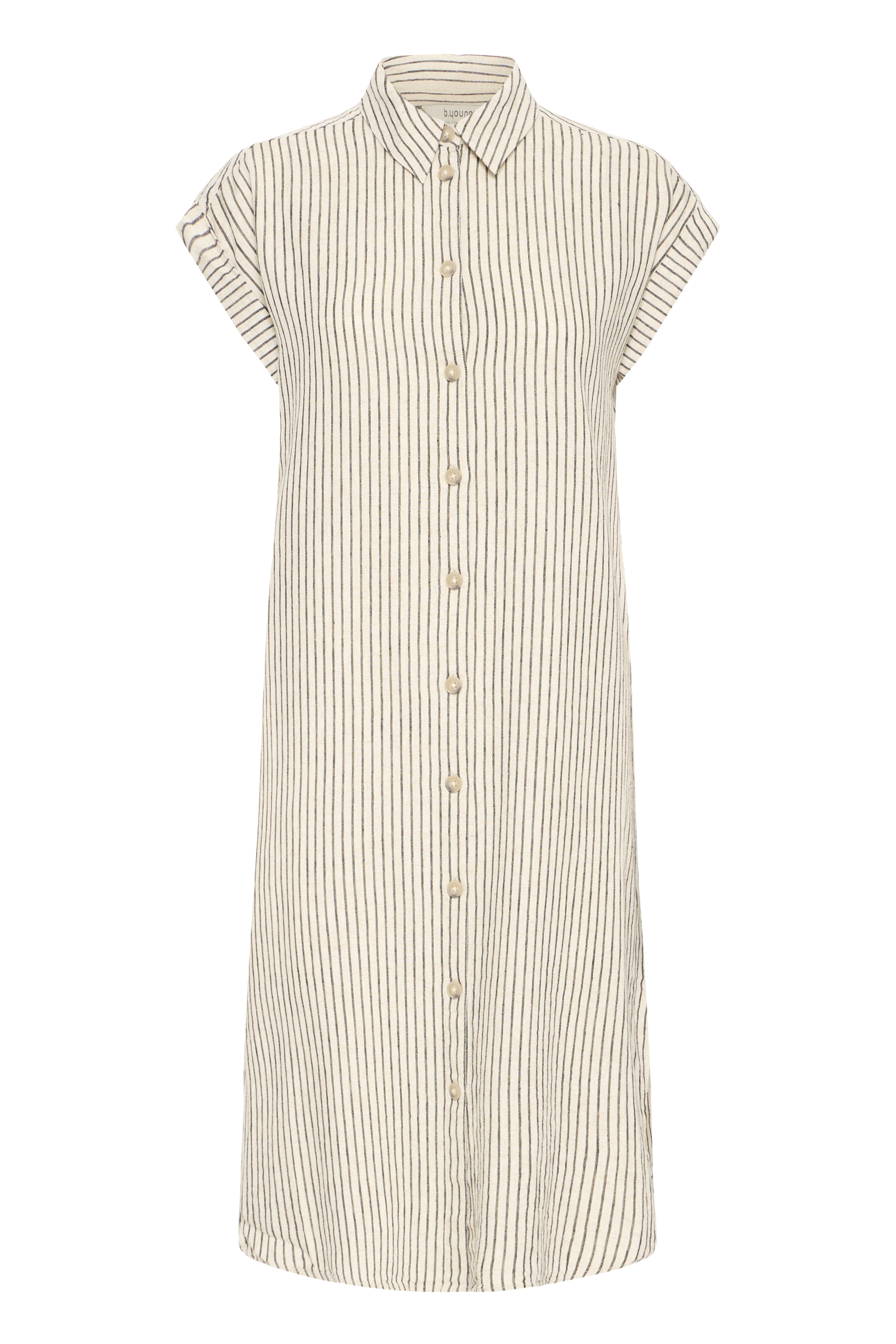 BYFALAKKA SS SHIRT DRESS - RAINY DAY STRIPE