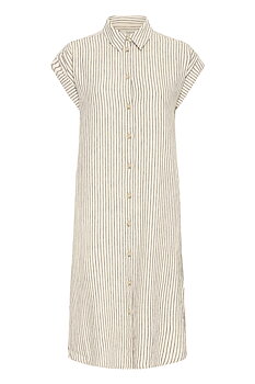 BYFALAKKA SS SHIRT DRESS - RAINY DAY STRIPE