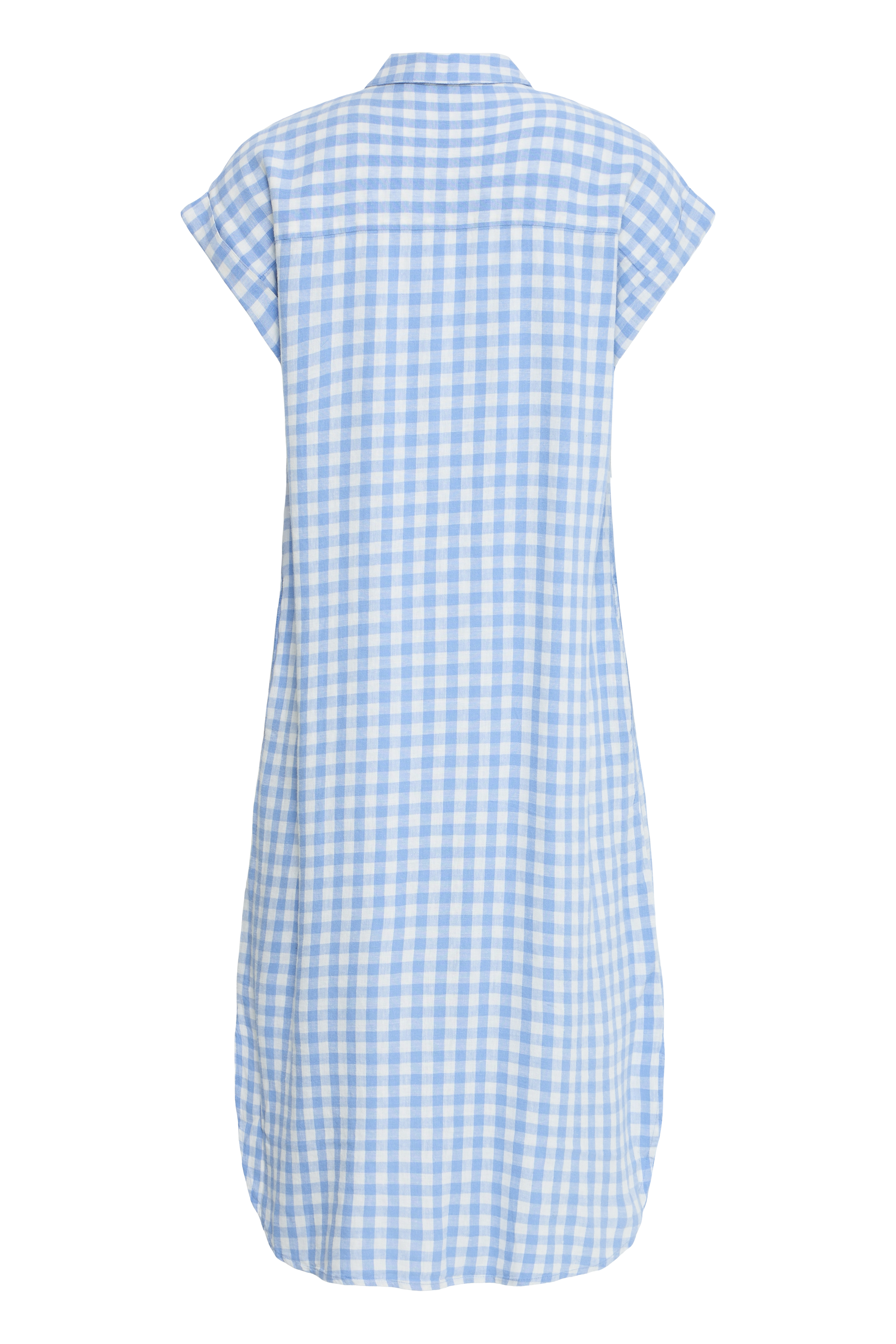BYFALAKKA SS SHIRT DRESS - DELLA ROBBIA BLUE CHECK - 2