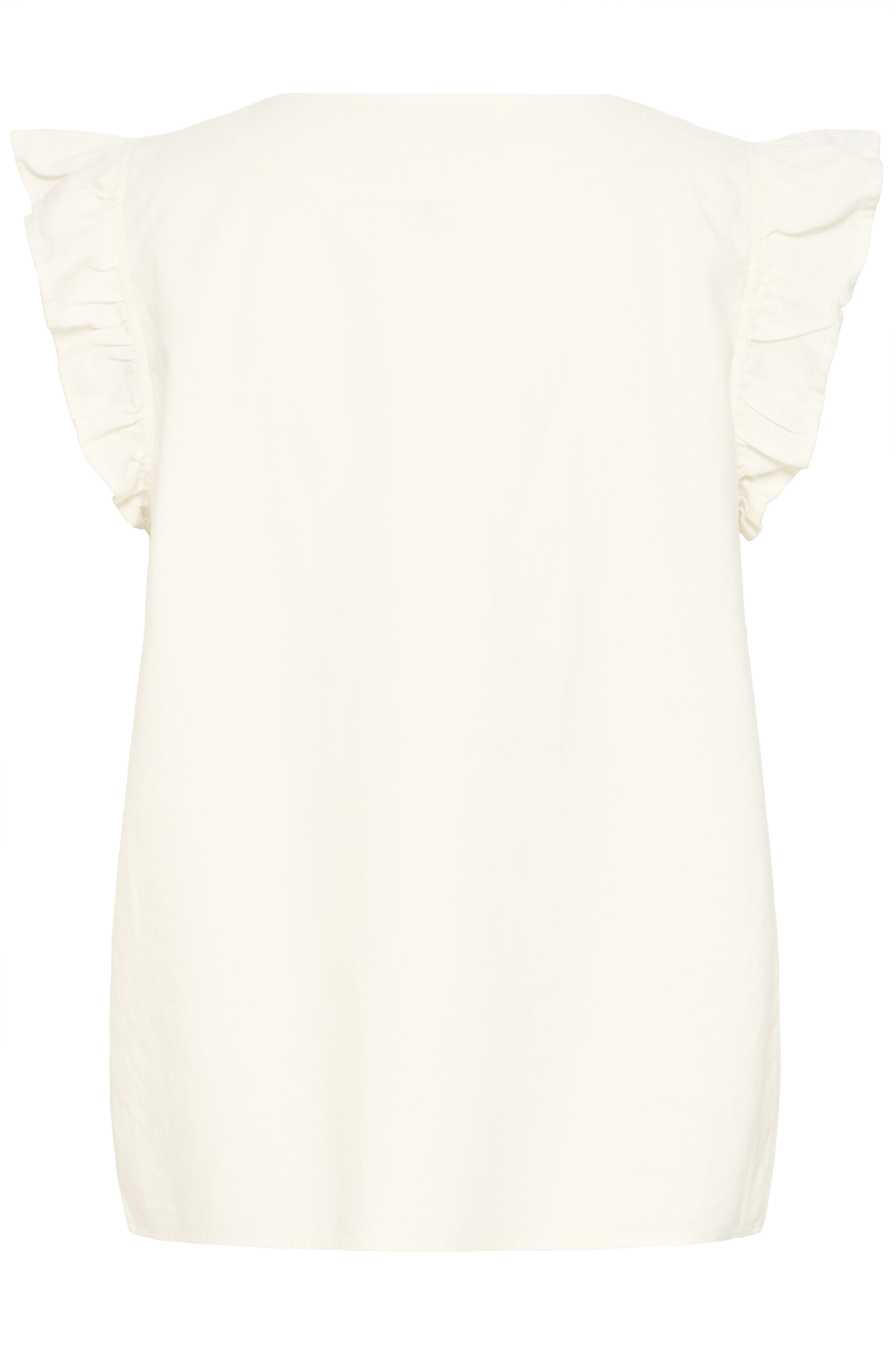 BYFALAKKA RUFFLE SHIRT - Marshmallow - 2