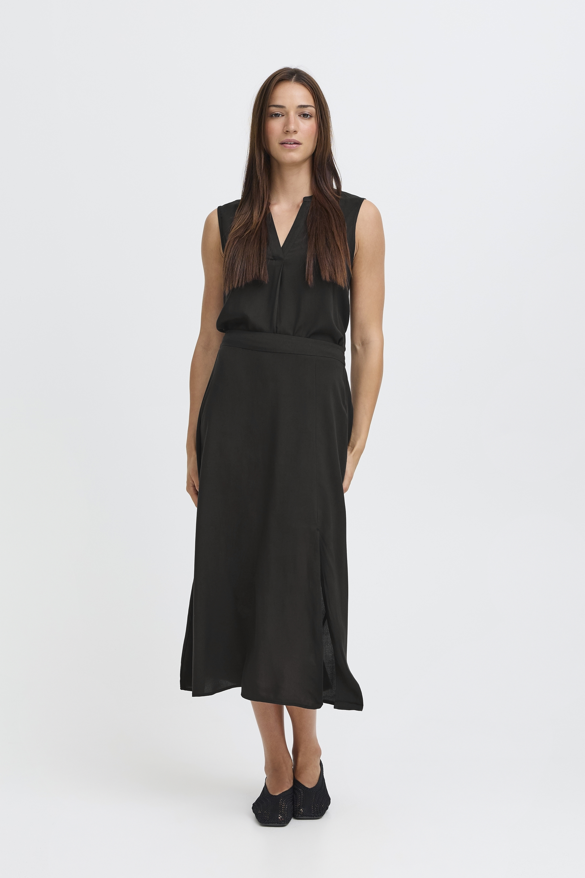 BYMMJOELLA MIDI SKIRT 3 Meteorite - 6