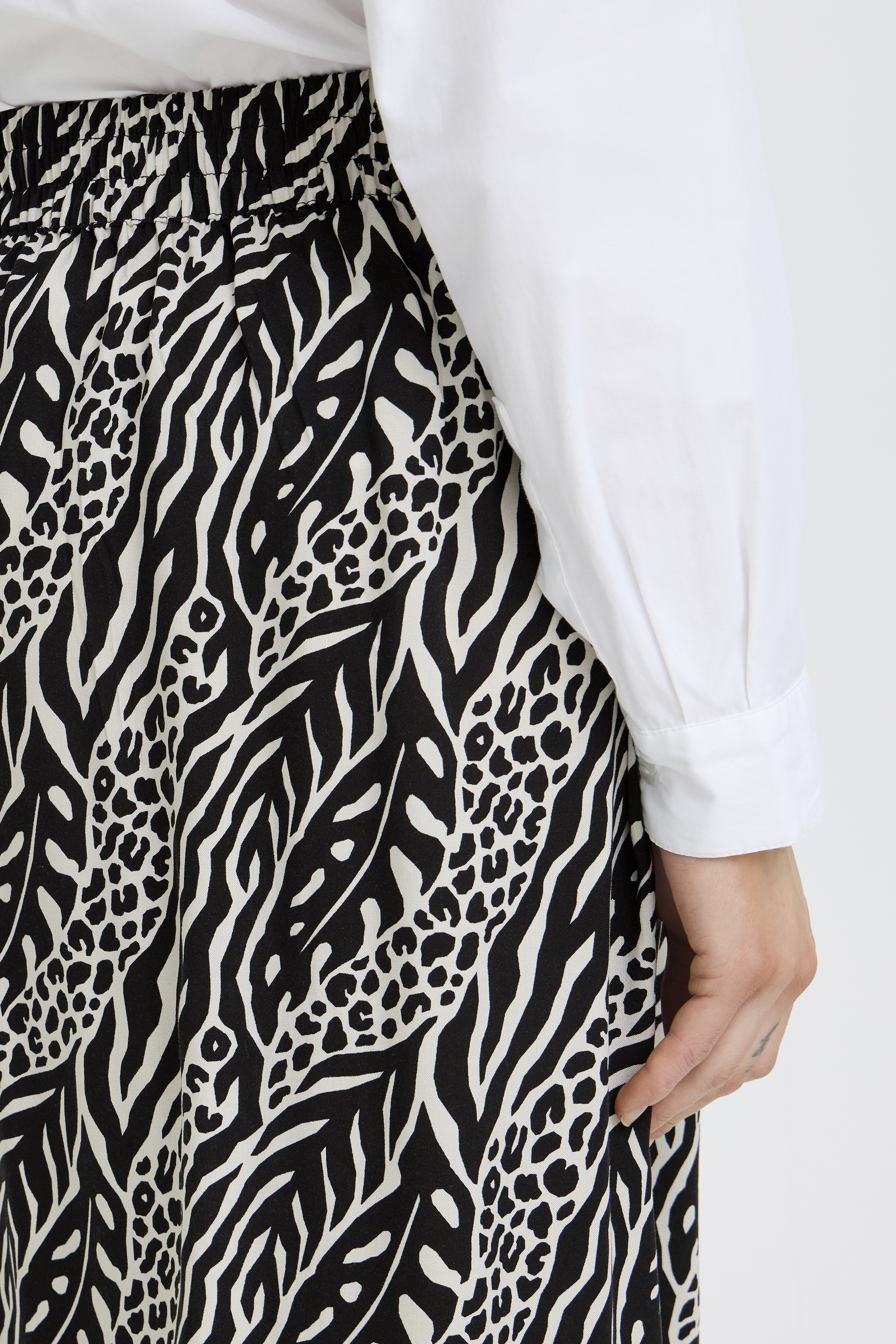 BYMMJOELLA MIDI SKIRT 3 NATURE VIBES METEORITE - 4