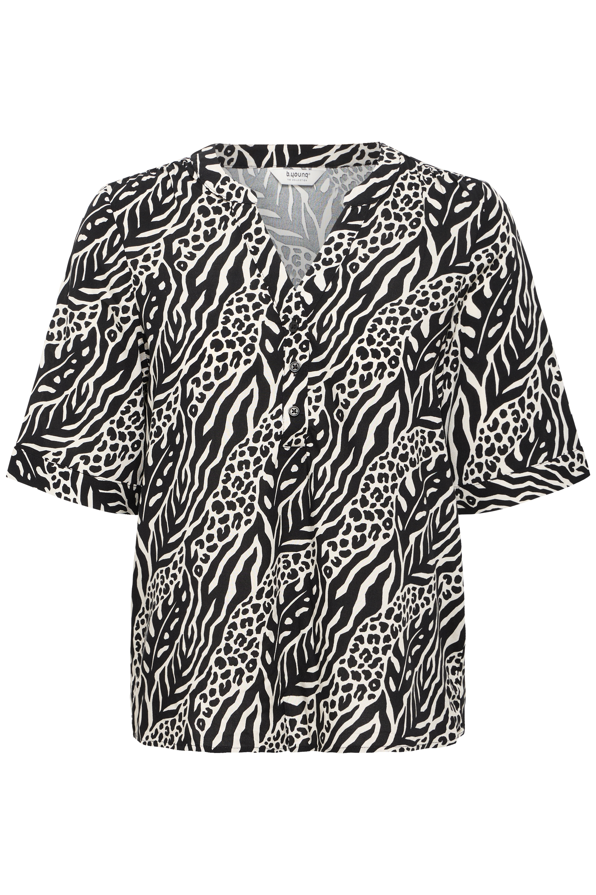 BYMMJOELLA VNECK TOP 4 NATURE VIBES METEORITE