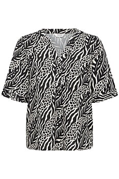 BYMMJOELLA VNECK TOP 4 NATURE VIBES METEORITE