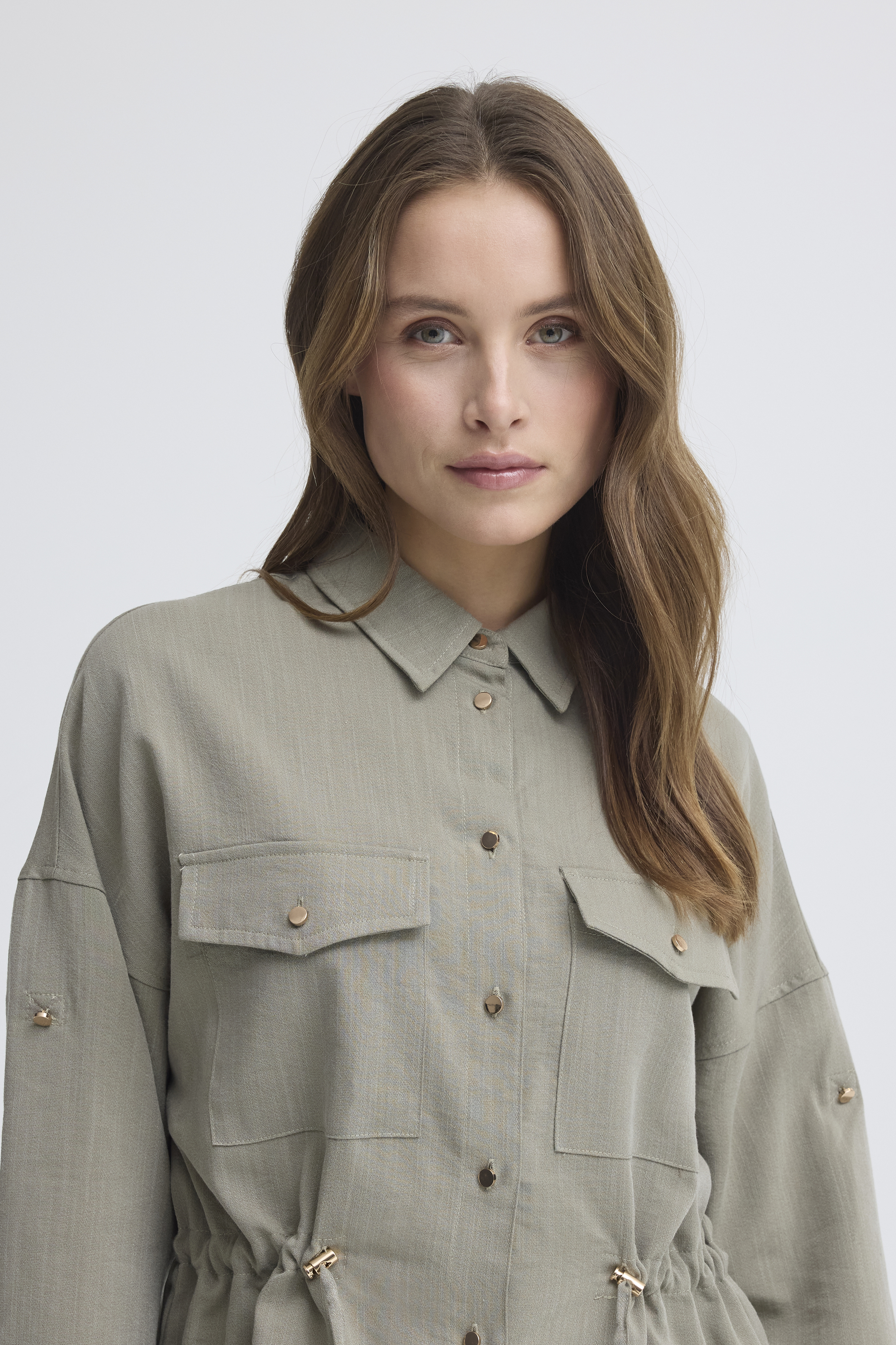 BYDIVISO SHIRT JACKET Vetiver - 3