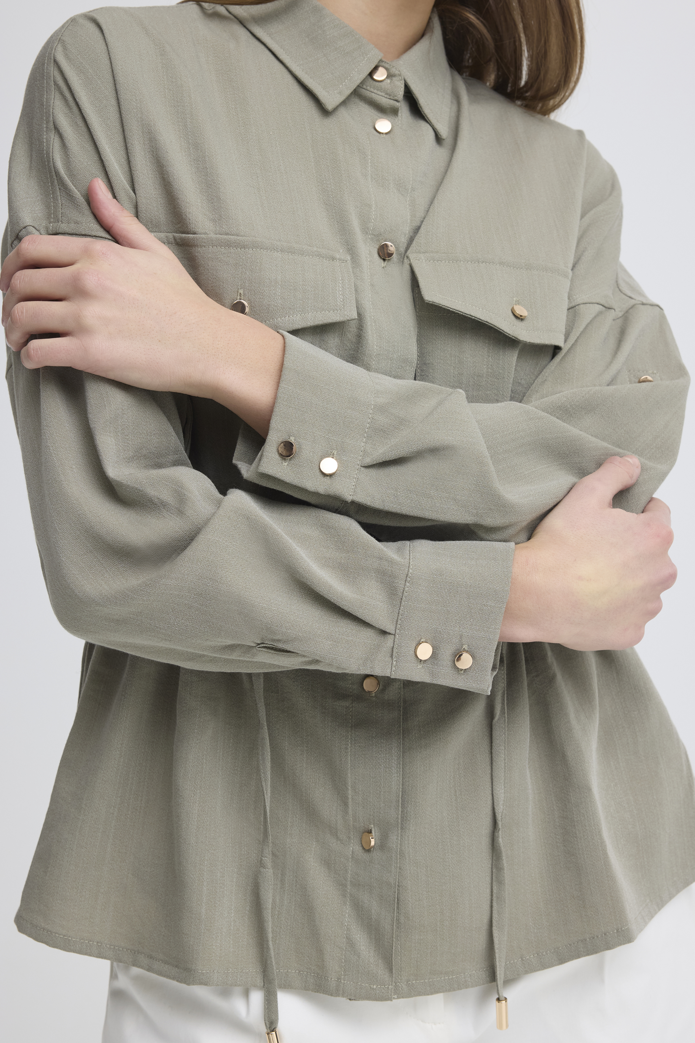 BYDIVISO SHIRT JACKET Vetiver - 4
