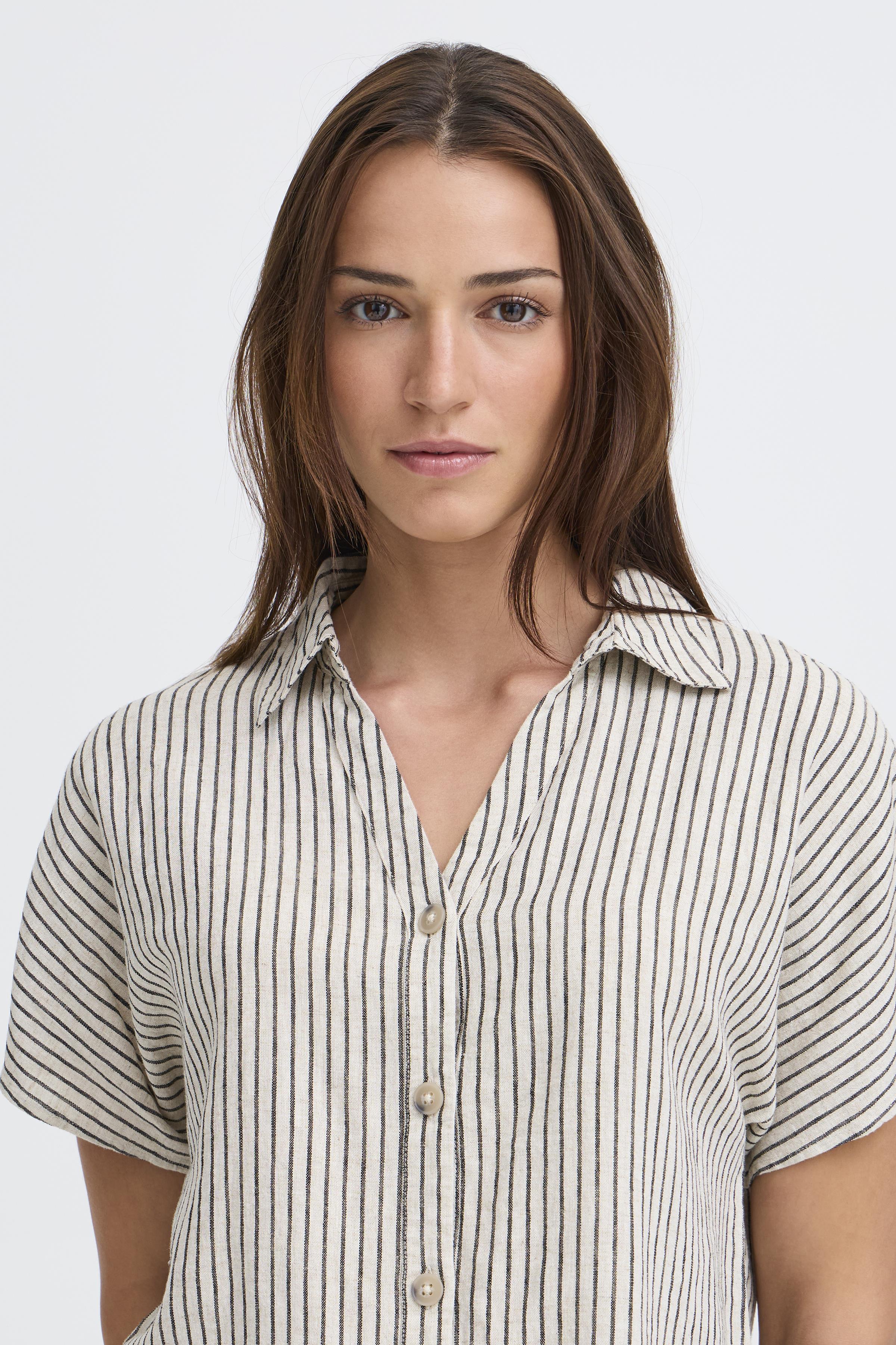 BYFALAKKA CAP SL SHIRT RAINY DAY STRIPE - 4