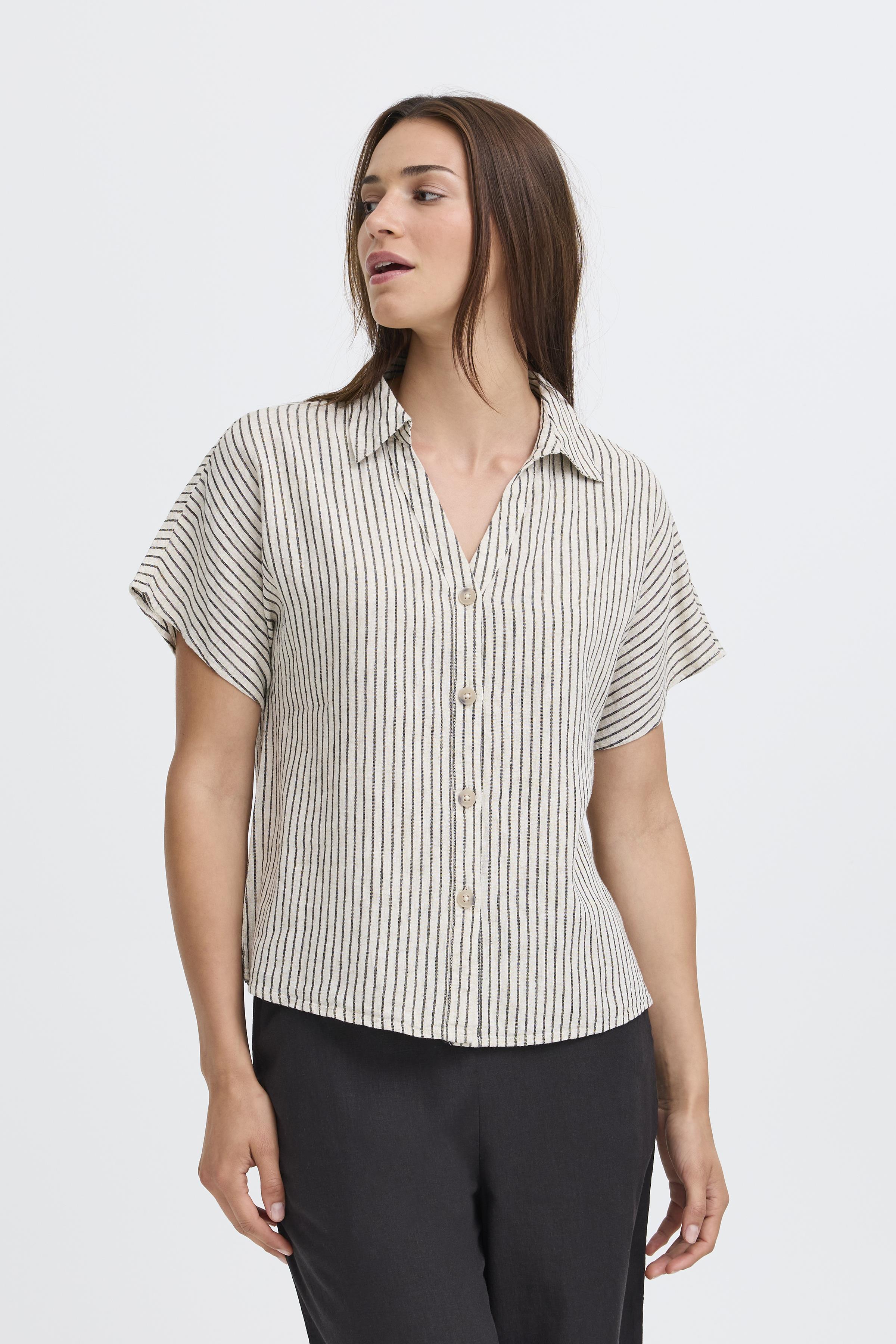 BYFALAKKA CAP SL SHIRT RAINY DAY STRIPE - 7
