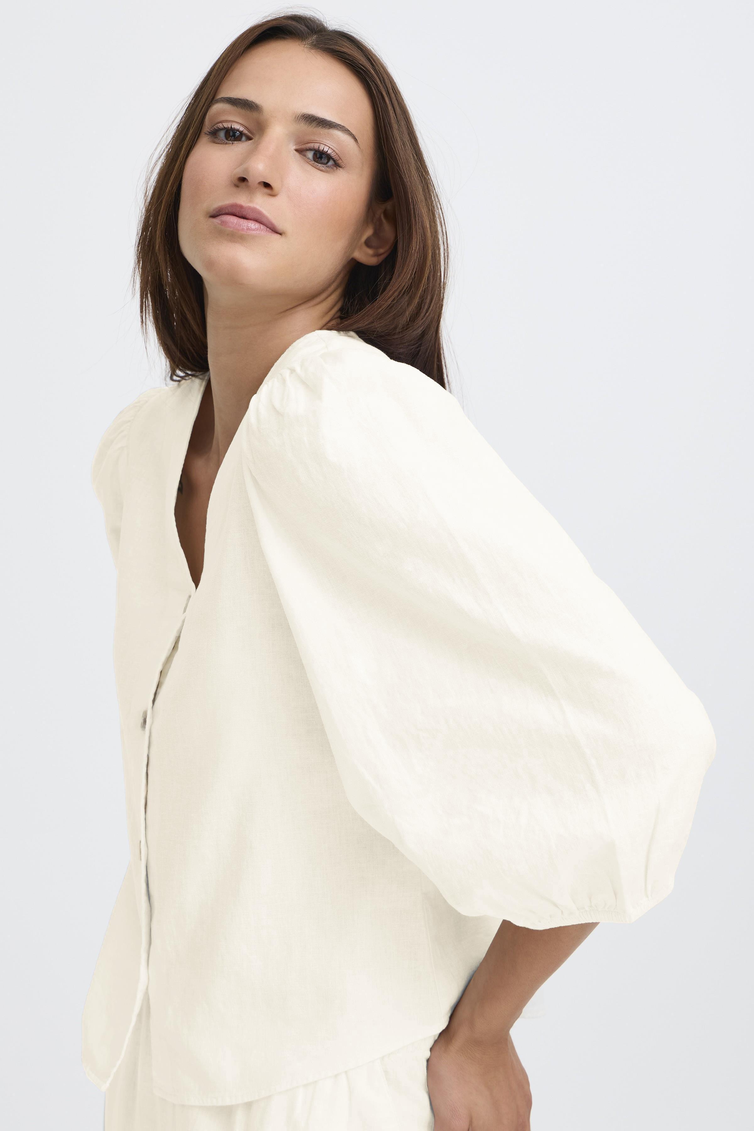 BYFALAKKA PUFF SHIRT Marshmallow - 5