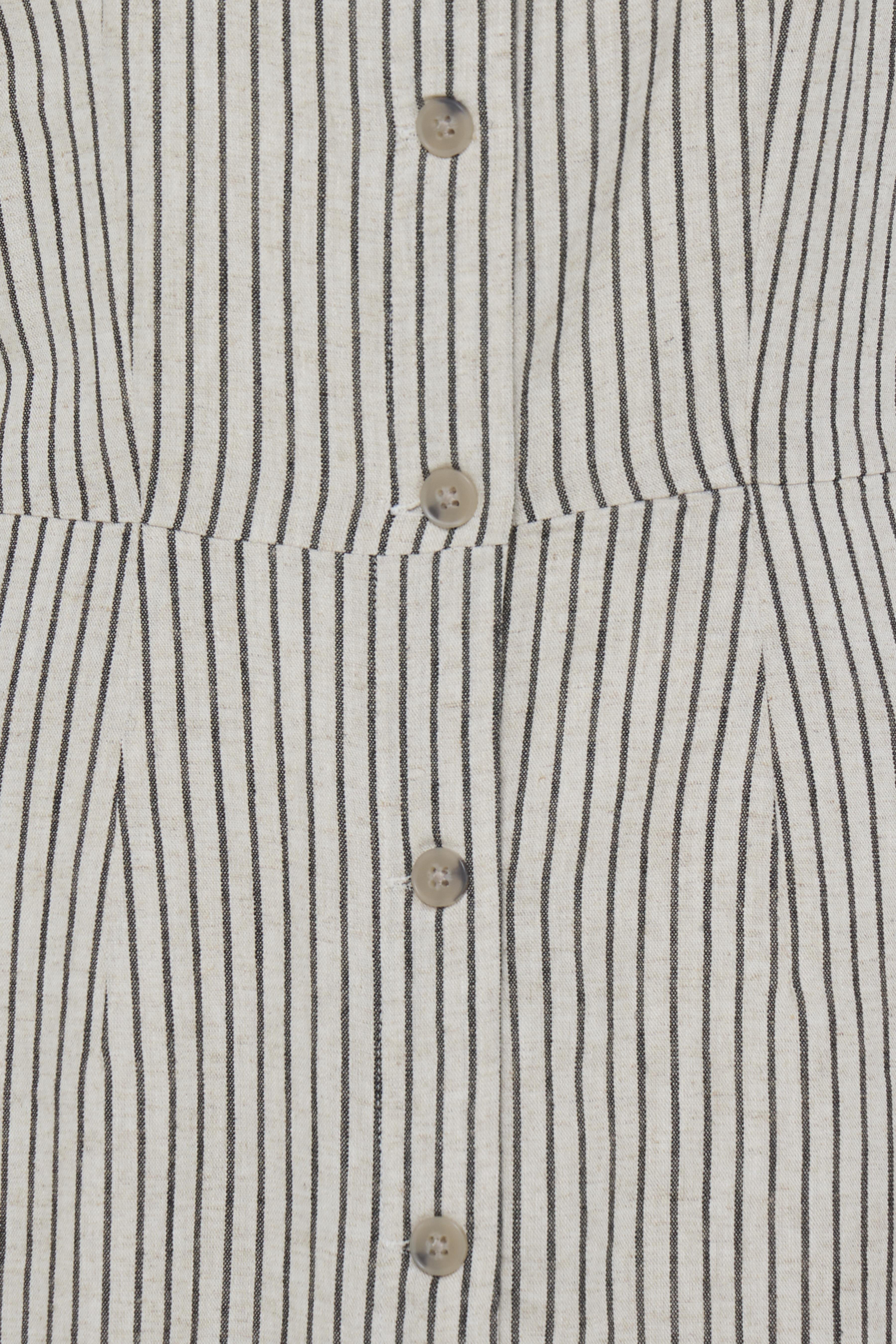 BYFALAKKA BUTTON DRESS 2 RAINY DAY STRIPE - 3