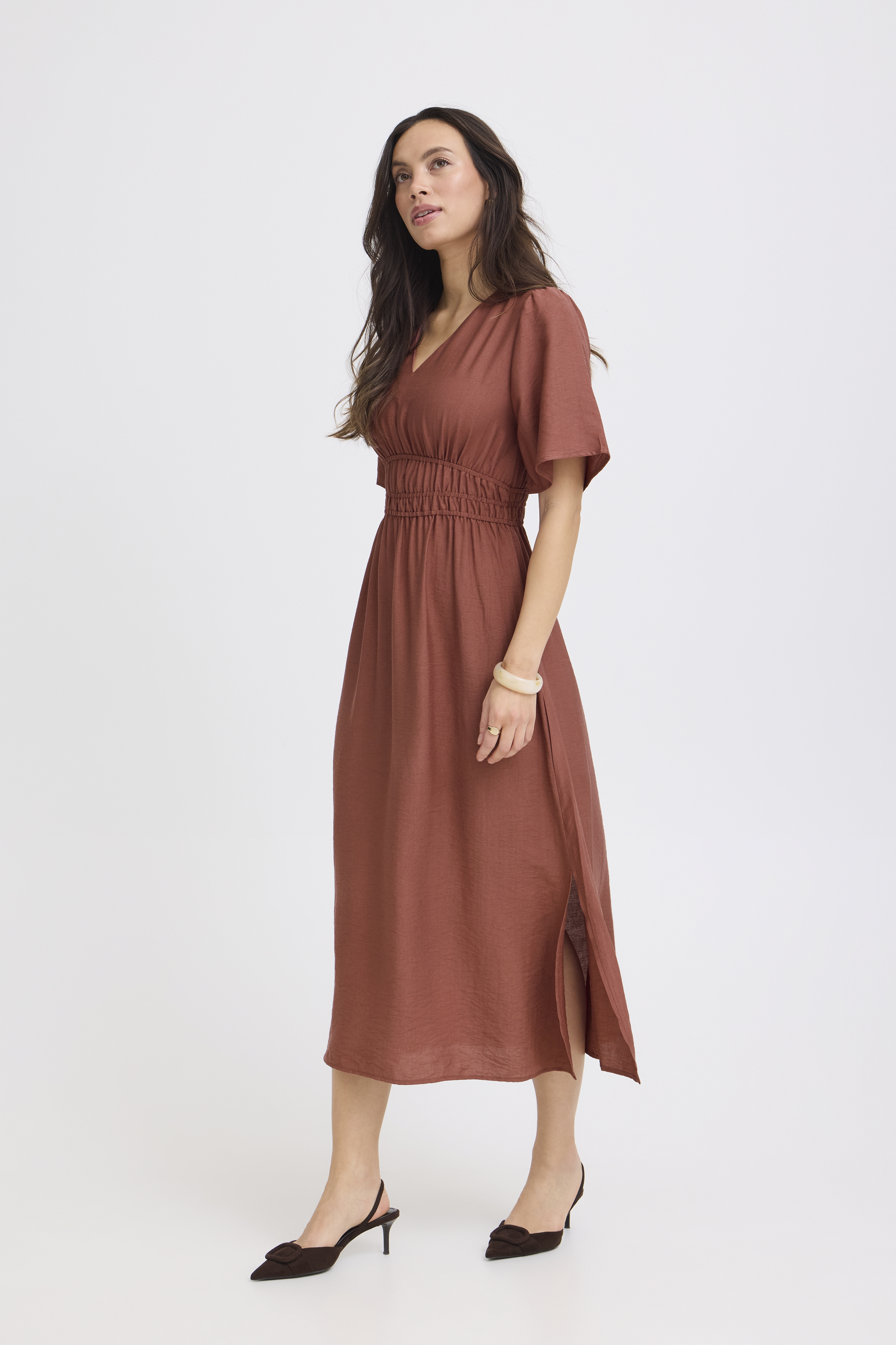 BYIGGY DRESS Marsala - 7