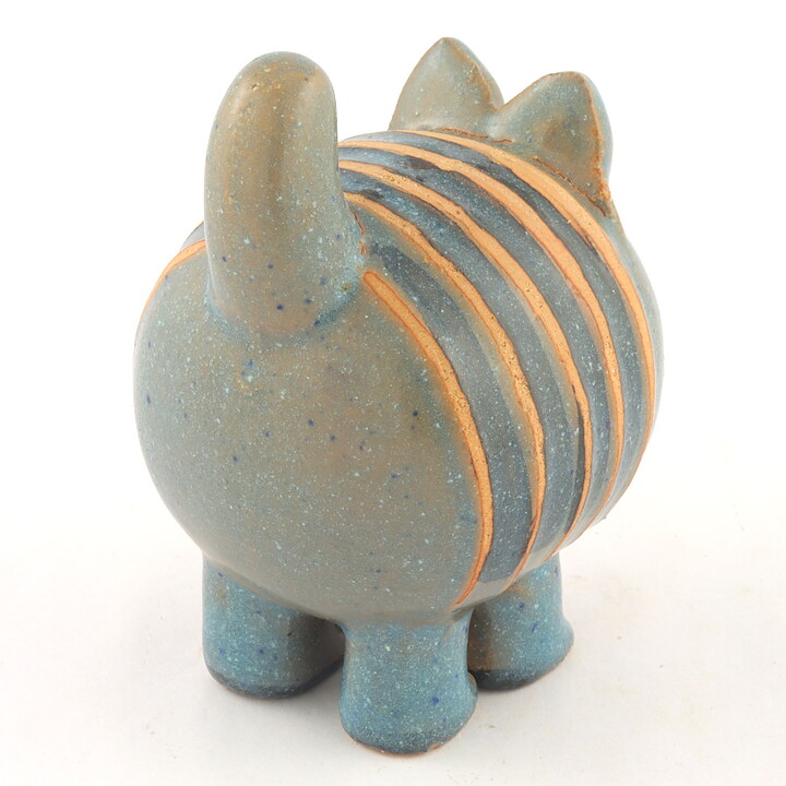 Lisa Larson (Menageri 1965) Modern Gray Cat 10 cm (3)