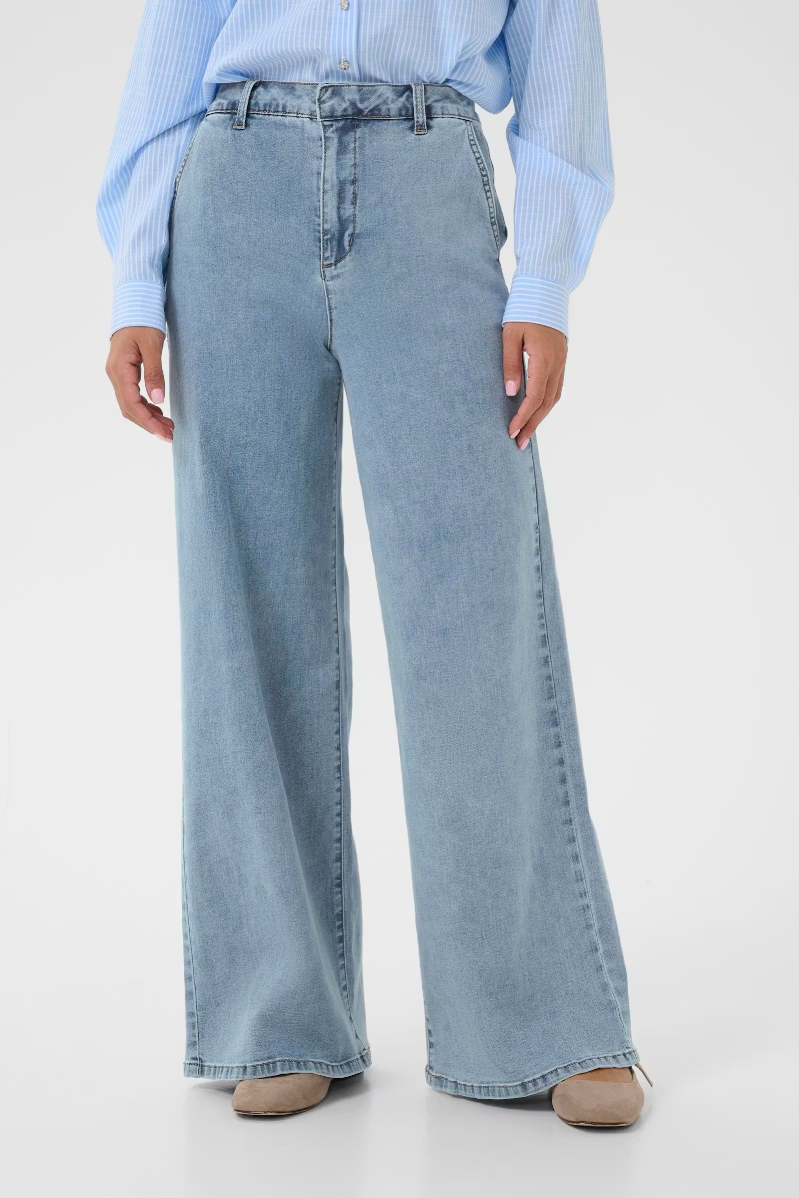 VISTI PANT  - JEANS - CREAM - 4