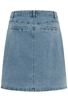 GRAZIE DENIM SKIRT - CREAM