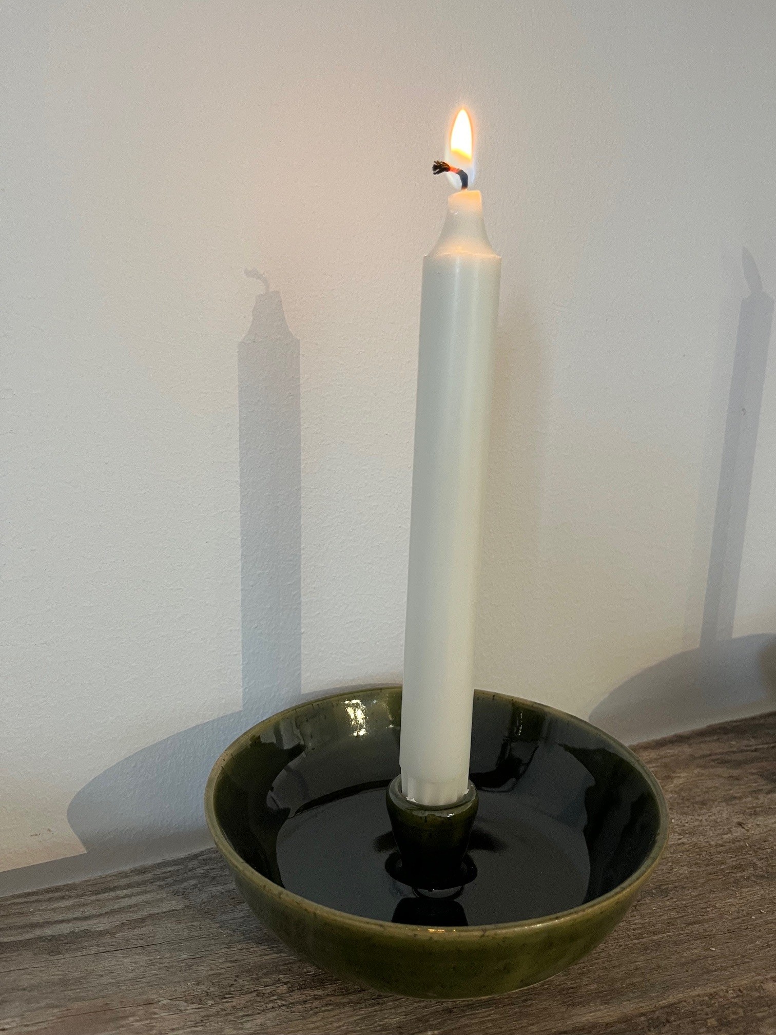 Ljusstake rund Mörkgrön - 2