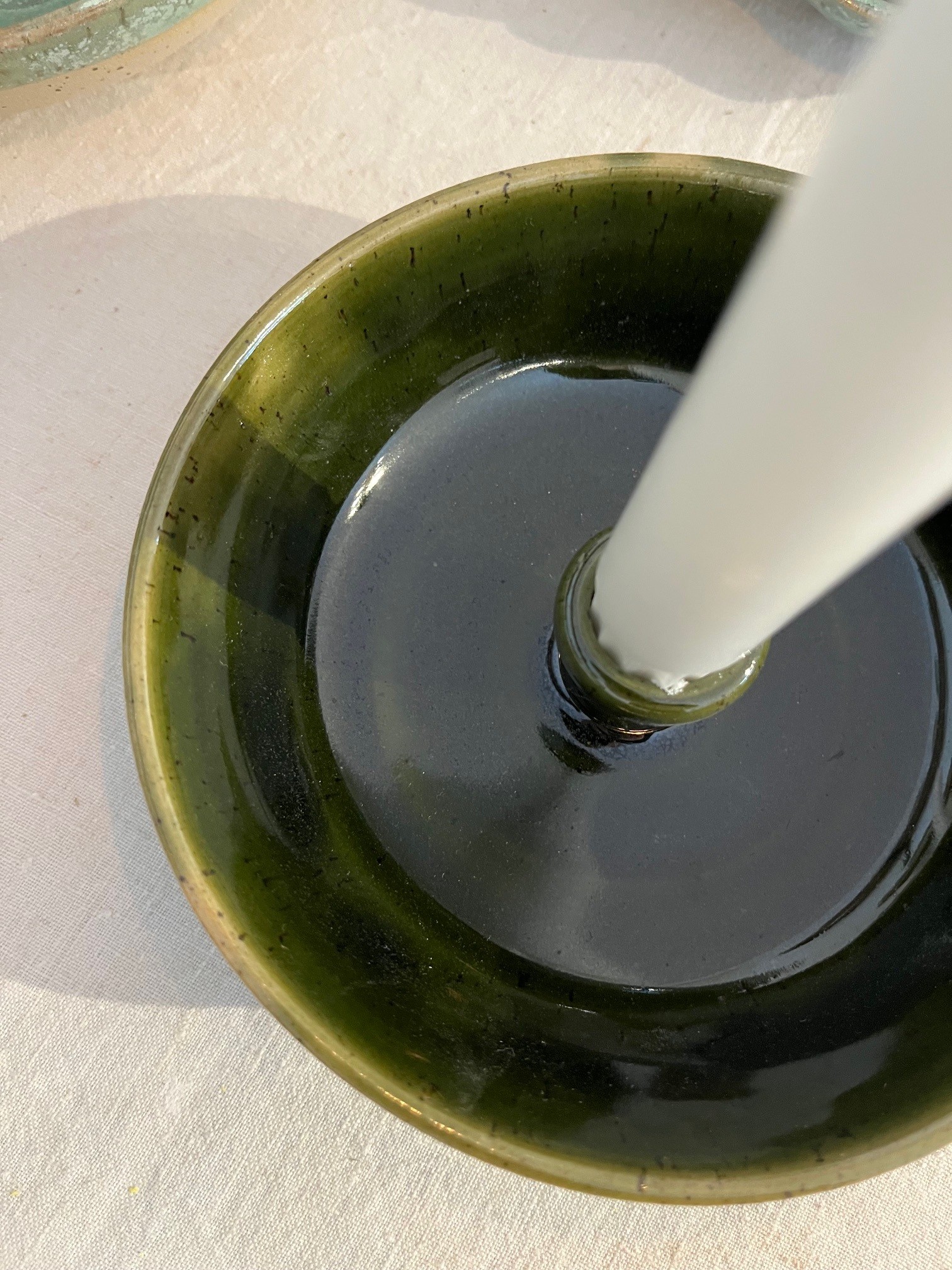Ljusstake rund Mörkgrön - 3