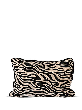 Kudde Anima zebra svart L 60x40 cm