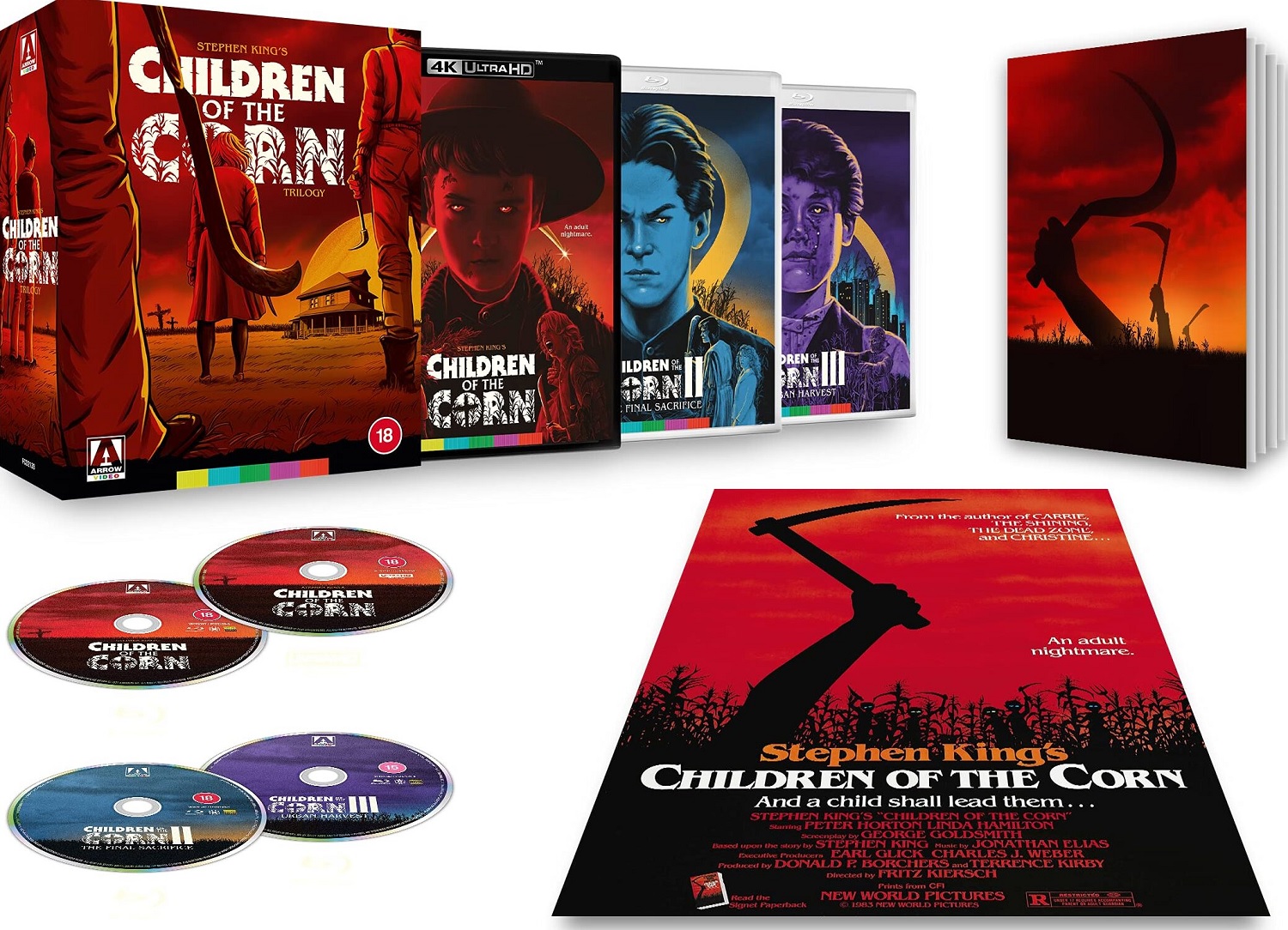 Children of the Corn Trilogy (Limited Edition) (ej svensk text) (4K Ultra HD + Blu-ray) - 3