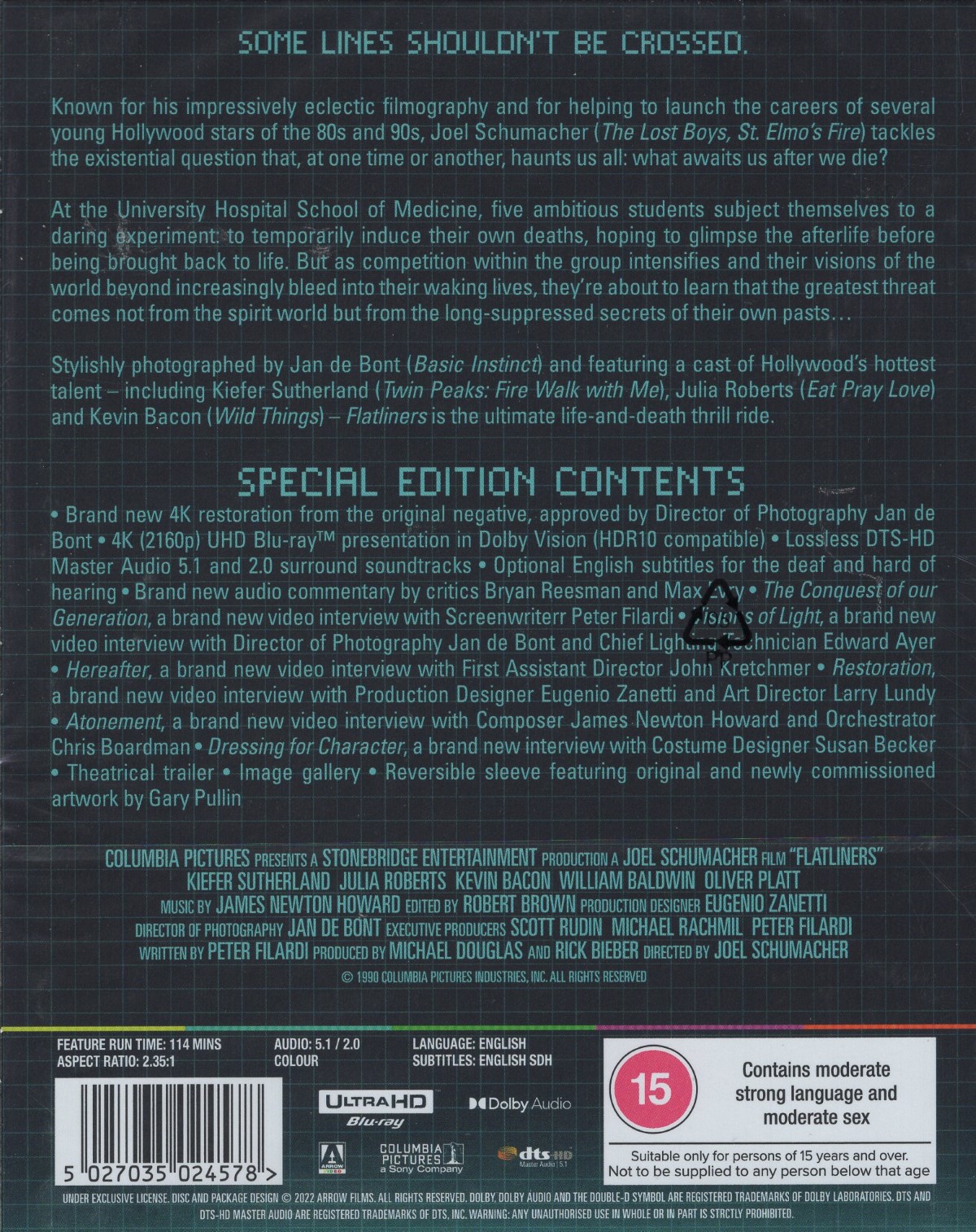 Flatliners (1990) (ej svensk text) (4K Ultra HD) - 2