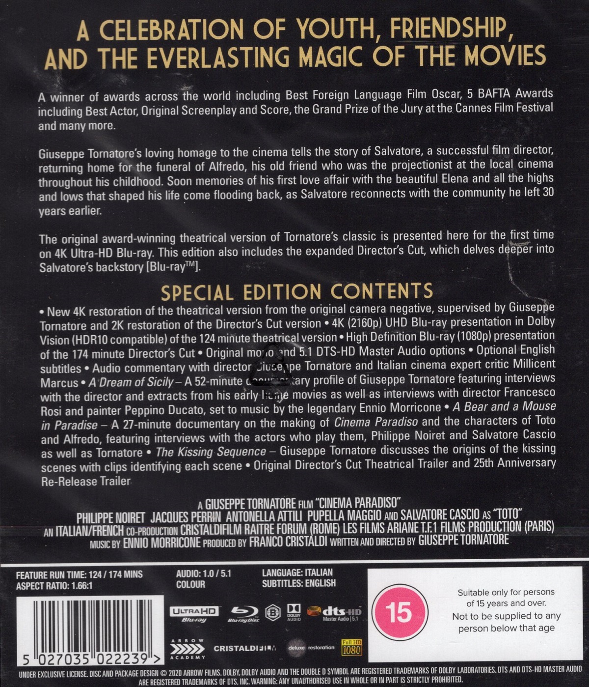Cinema Paradiso  (ej svensk text) (4K Ultra HD + Blu-ray) - 2