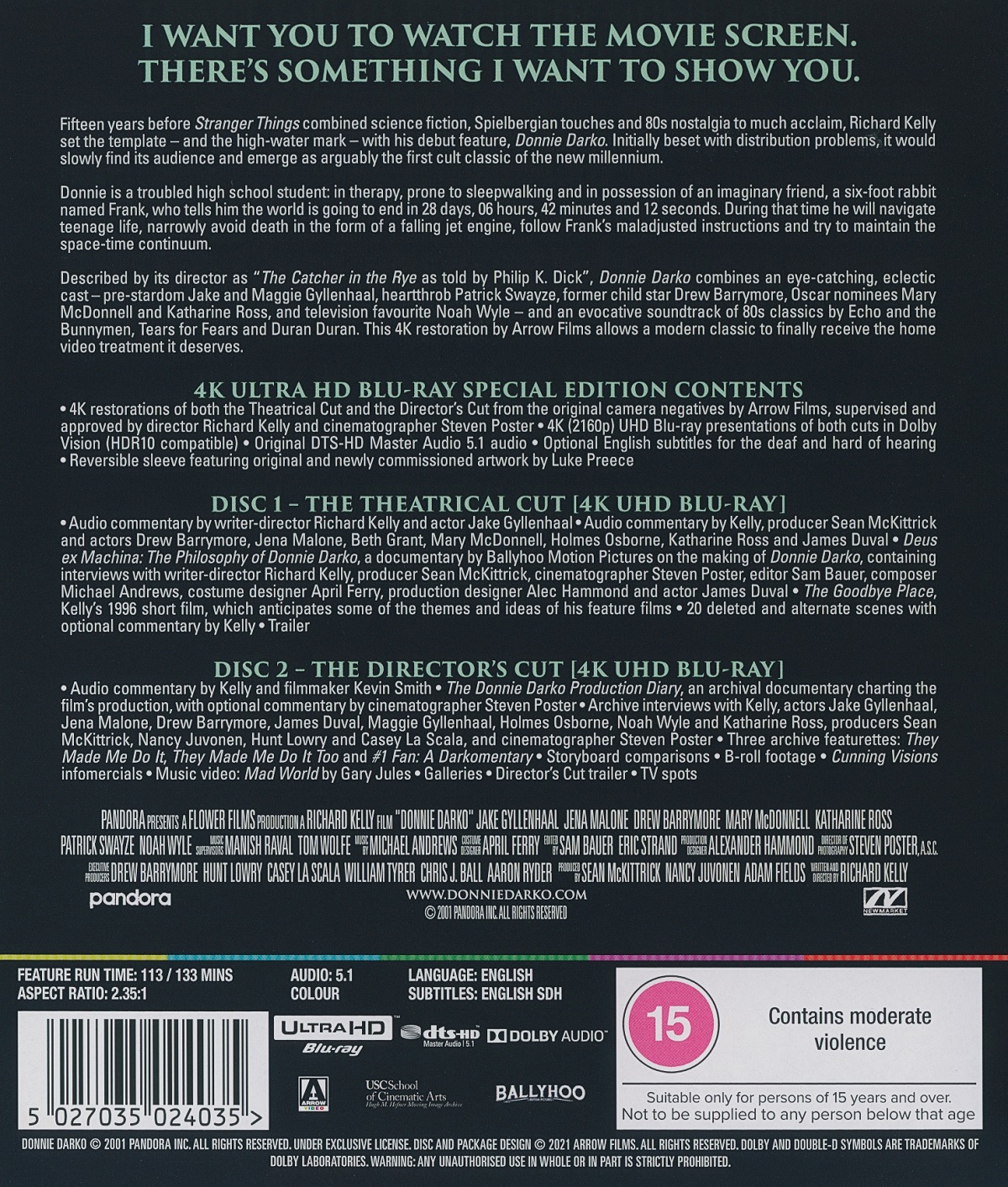 Donnie Darko (ej svensk text) (2-disc) (4K Ultra HD) - 2