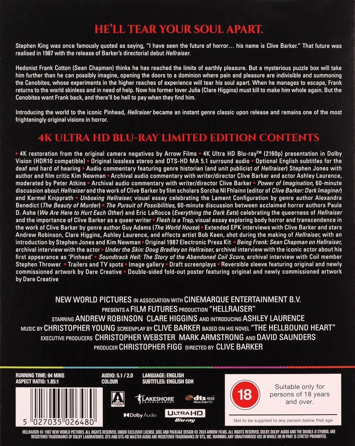 Hellraiser (ej svensk text) (4K Ultra HD) - 2