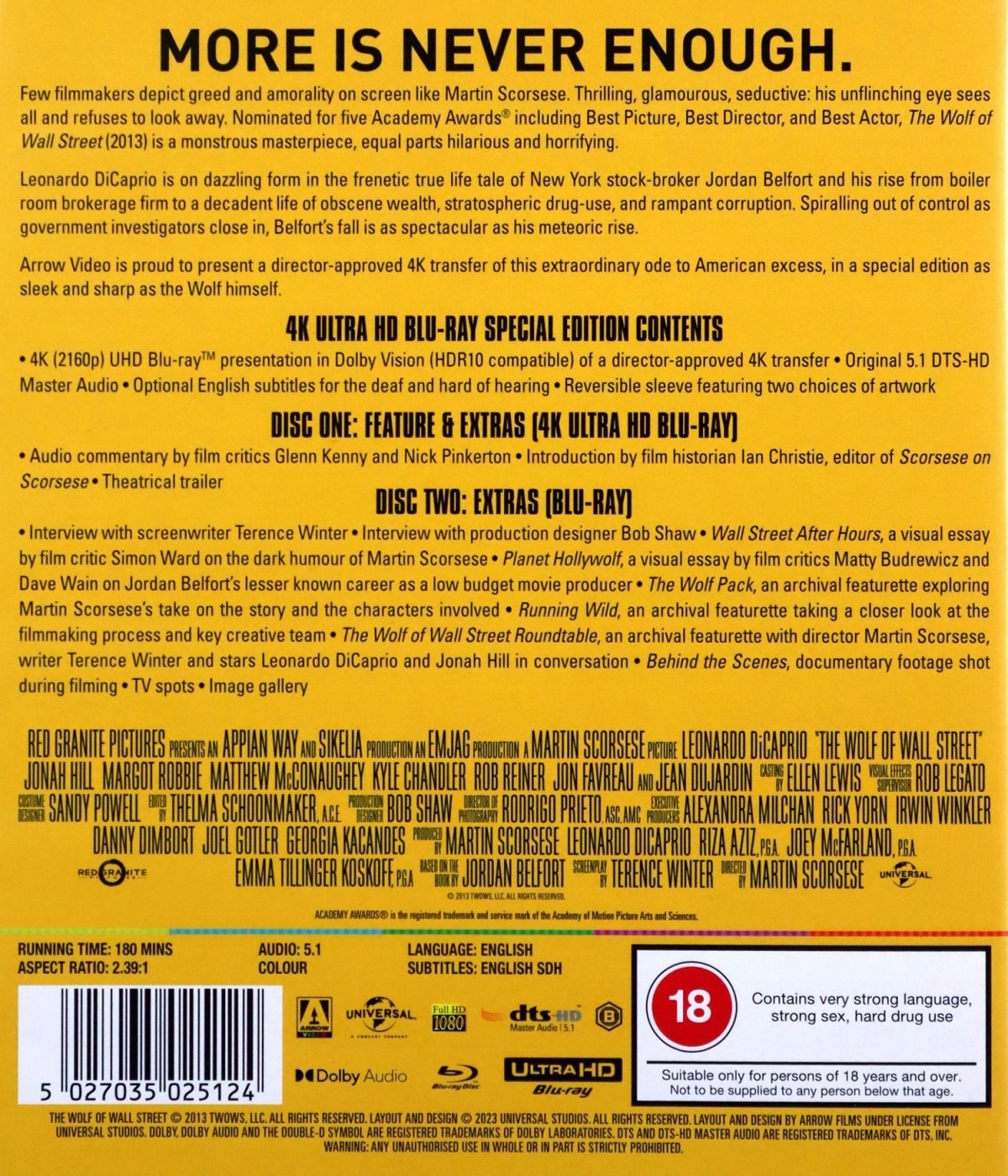 Wolf of Wall Street (ej svensk text) (4K Ultra HD) - 2