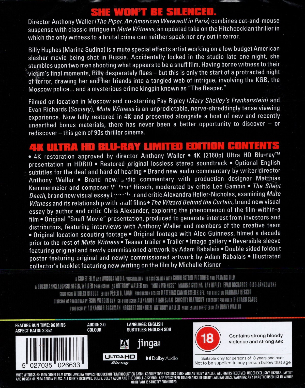 Mute Witness (Limited Edition) (ej svensk text) (4K Ultra HD) - 2