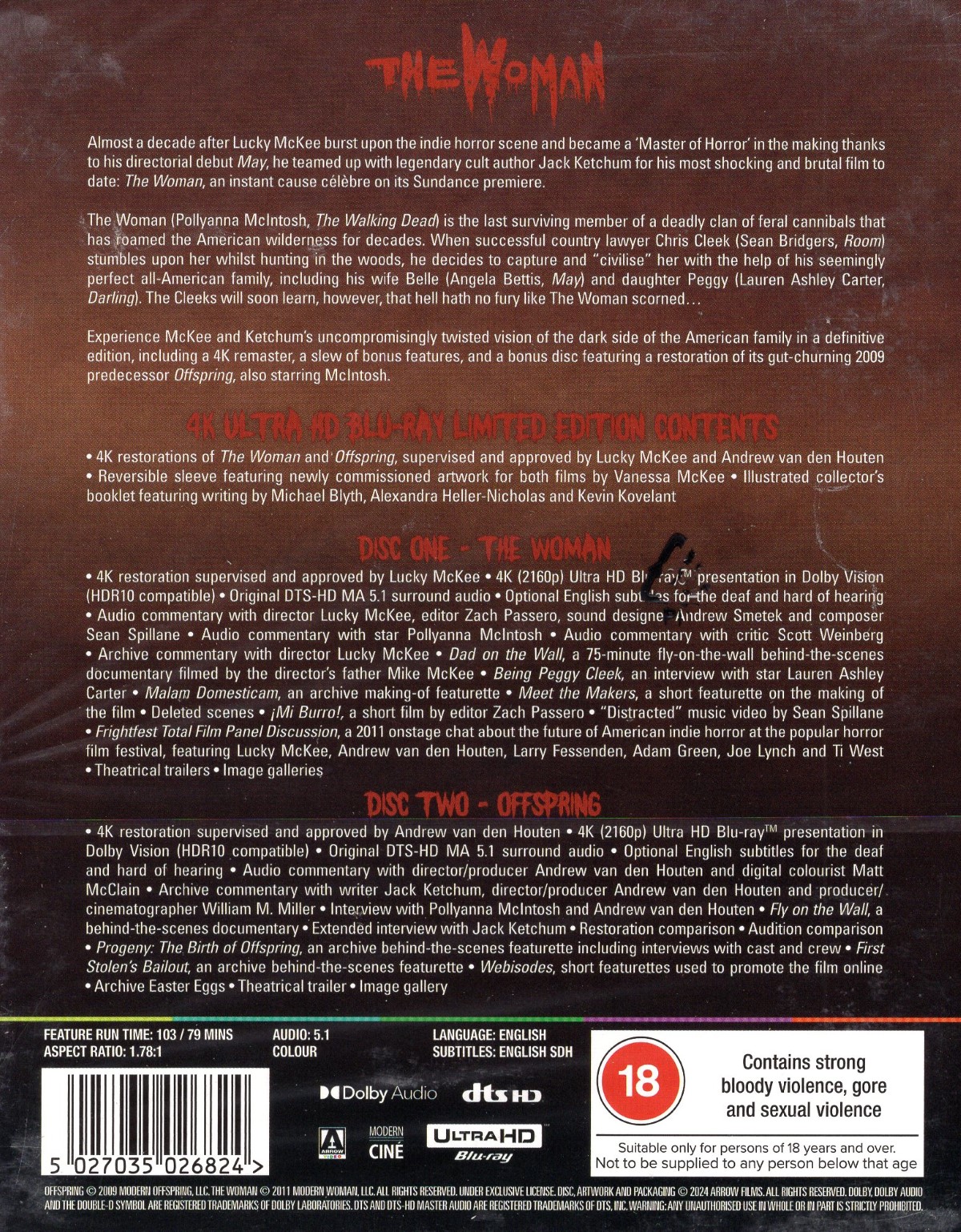 The Woman / Offspring (Limited Edition) (ej svensk text) (4K Ultra HD) - 2