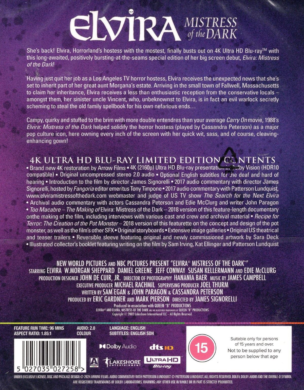 Elvira - Mistress of the Dark (Limited Edition) (ej svensk text) (4K Ultra HD) - 2