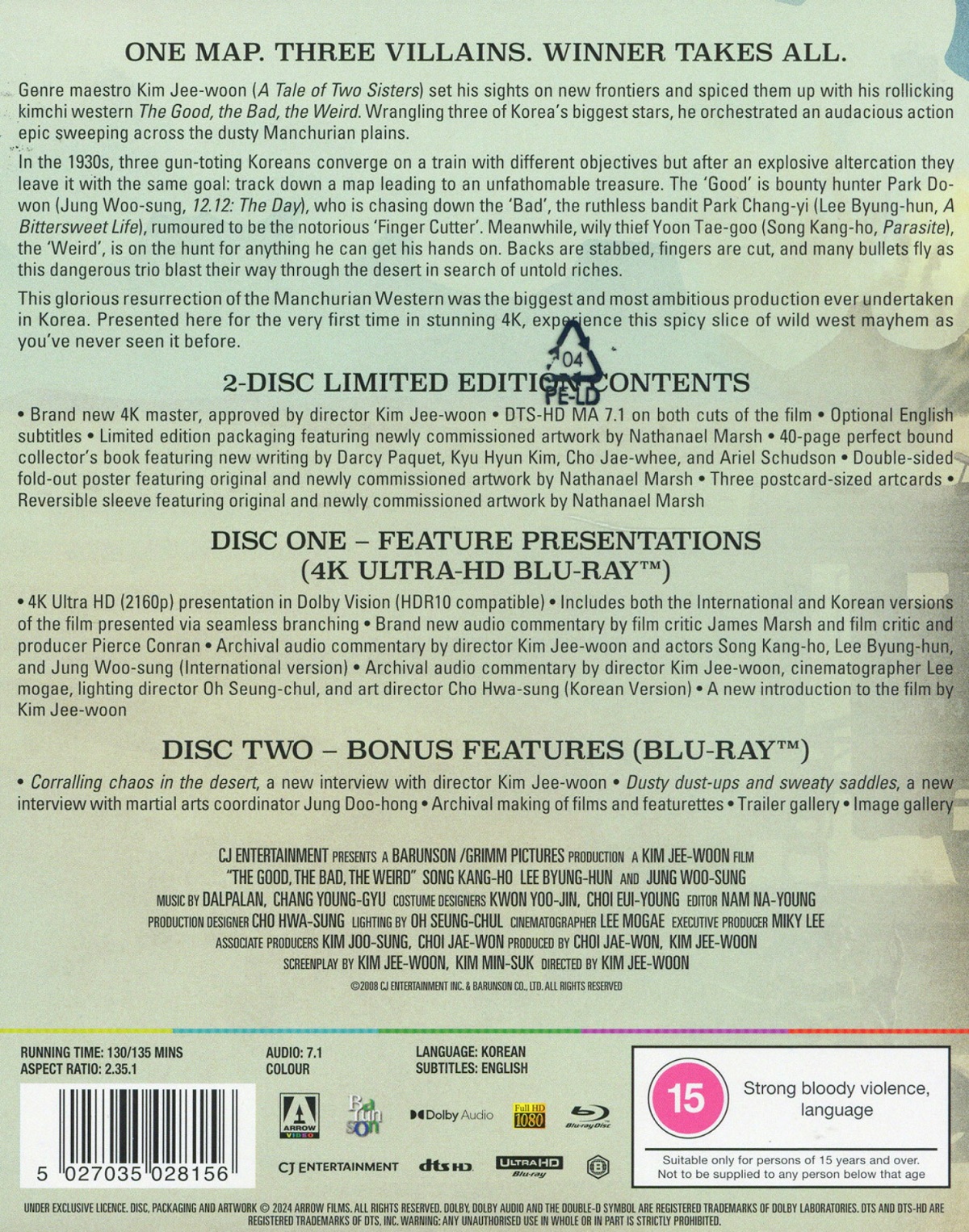 The Good, The Bad, The Weird (Limited Edition) (ej svensk text) (4K Ultra HD) - 2