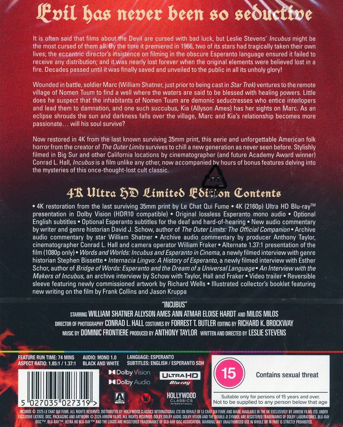 Incubus (Limited Edition) (ej svensk text) (4K Ultra HD) - 2